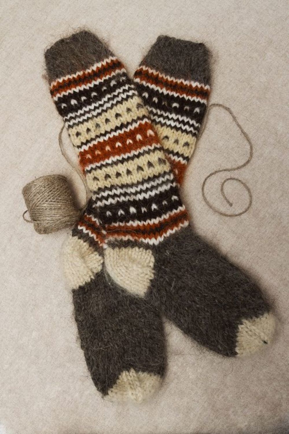 Calcetines largos de lana para niños foto 1