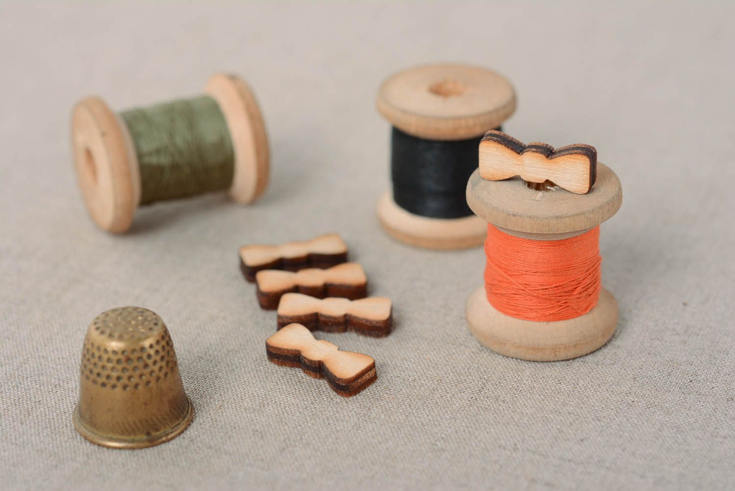 Wooden elements for scrapbooking Bow Ties photo 5