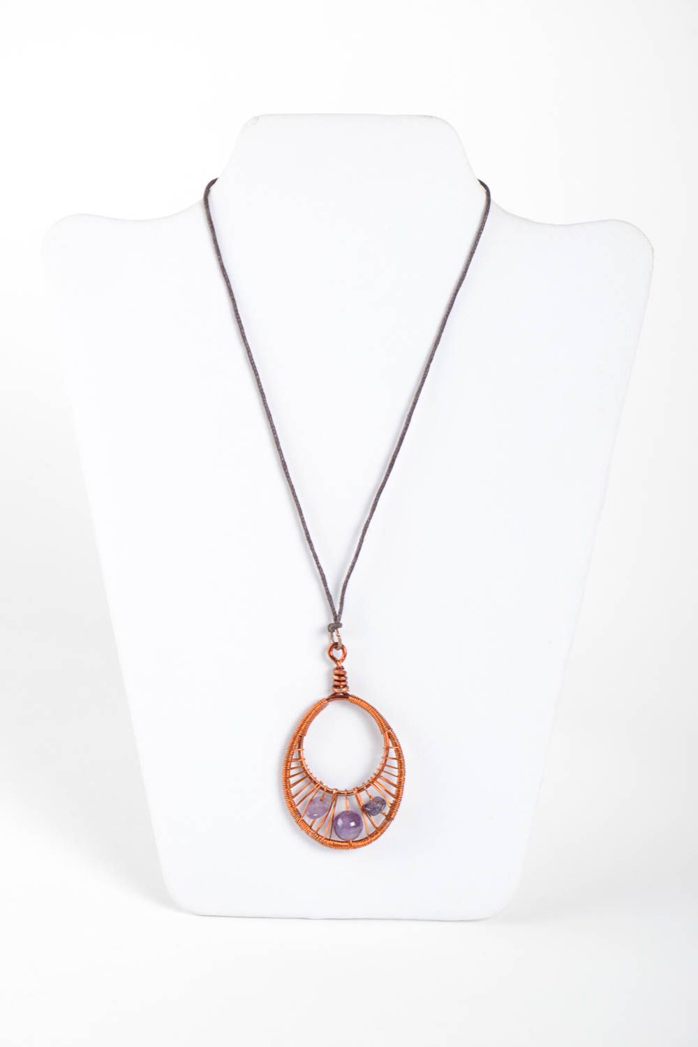 Stylish pendant handmade beautiful accessory feminine designer jewelry photo 2