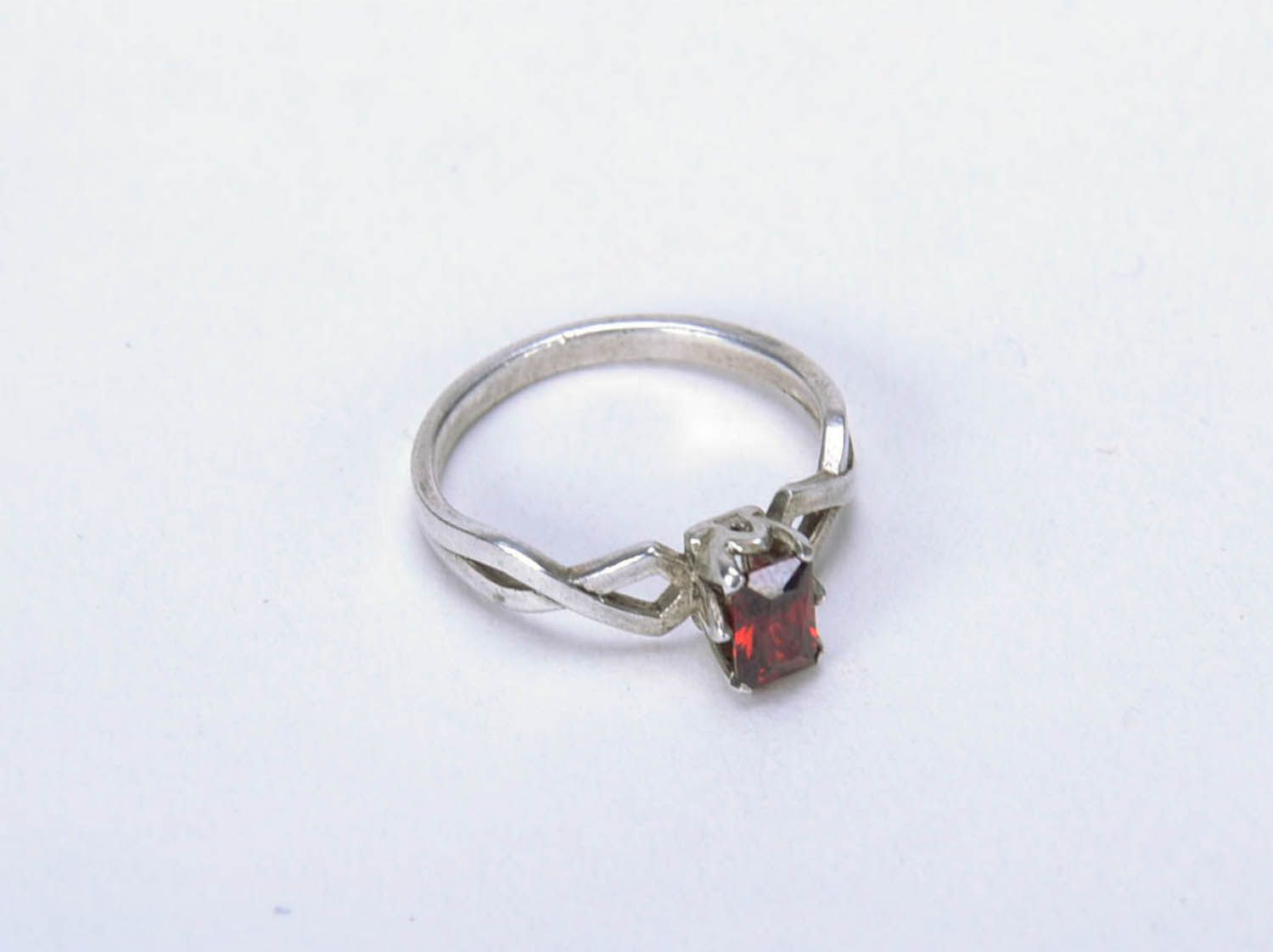 Silver ring Gothic photo 4