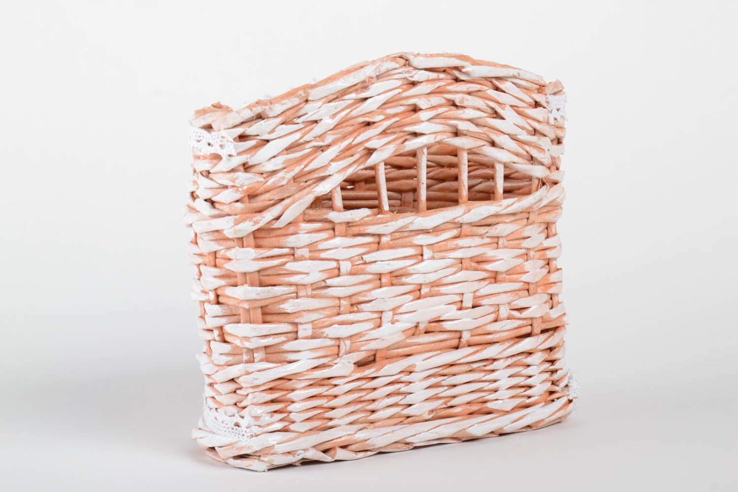Basket made of paper tubes designer beautiful crib unusual home decor ideas photo 3