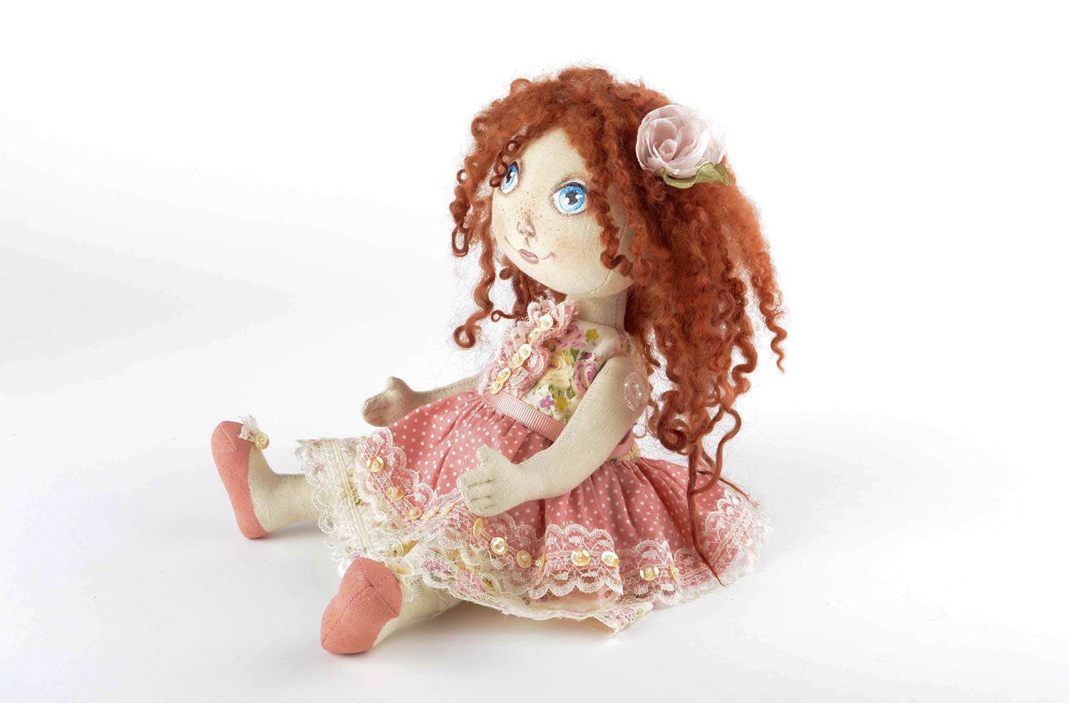 Beautiful handmade rag doll best toys for kids stuffed soft toy gifts for kids  photo 3