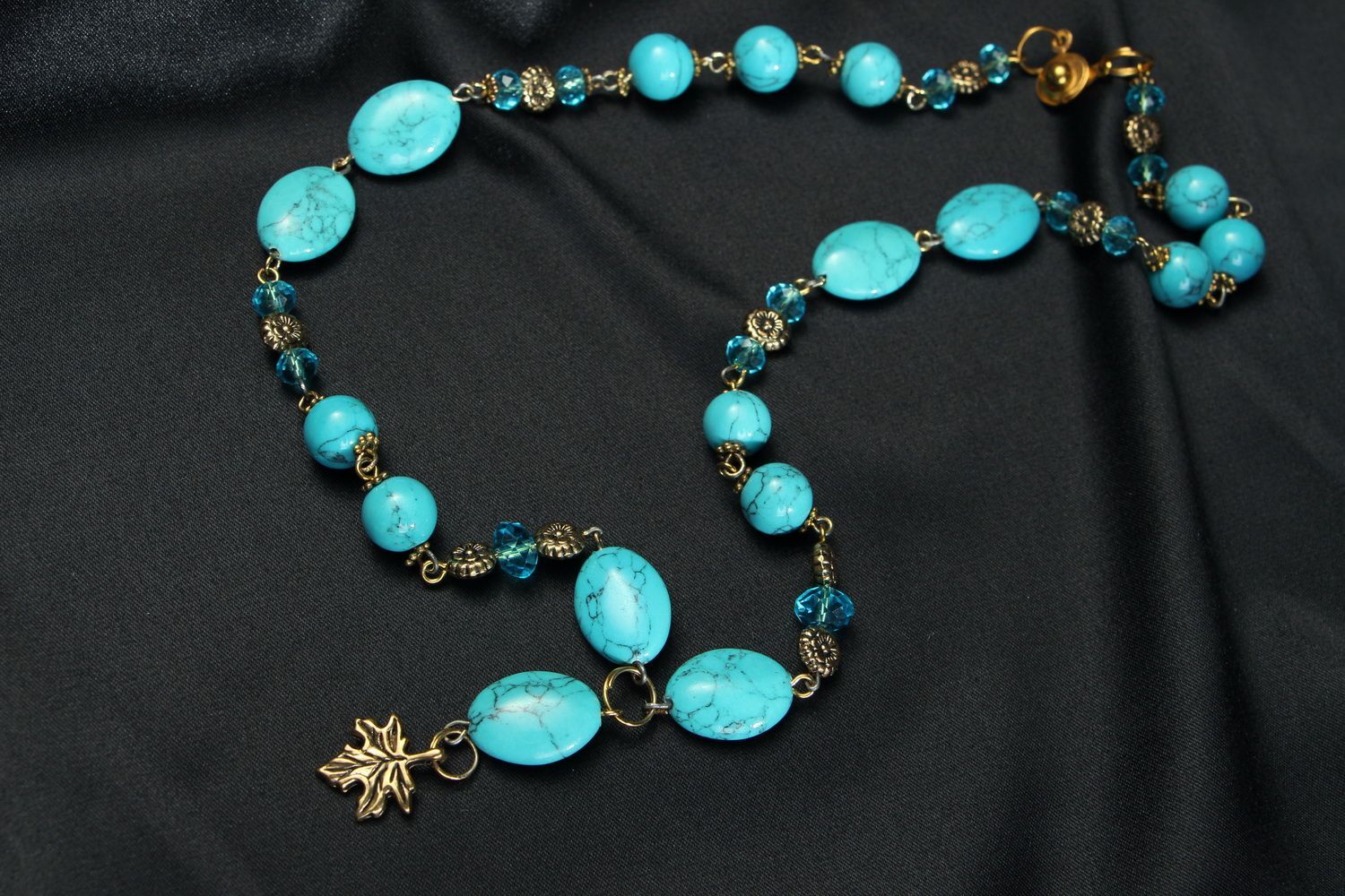 Necklace with turquoise photo 1