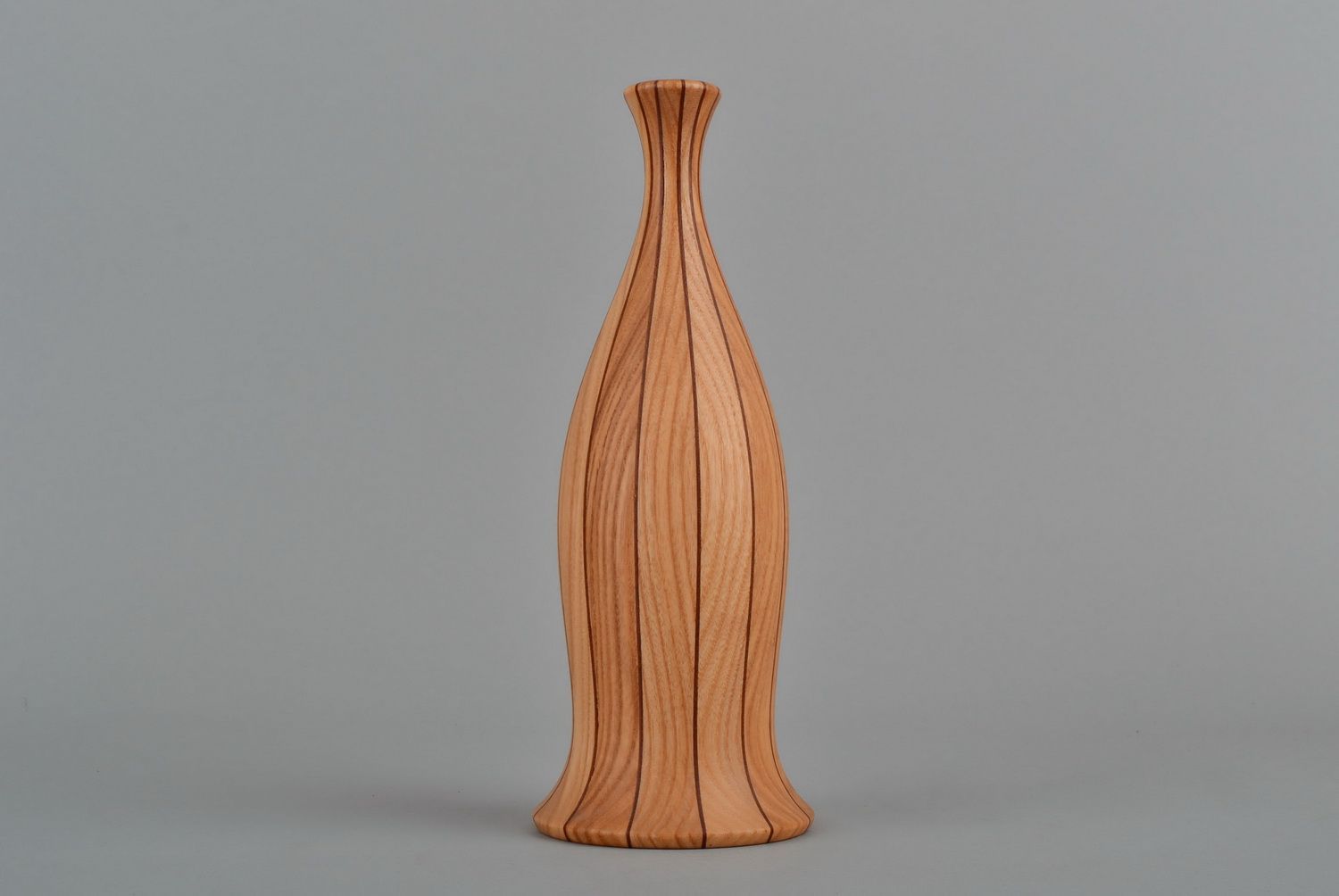 Maple wood 10 inches vase with inserts made using segmentation technique 1,1 lb photo 4