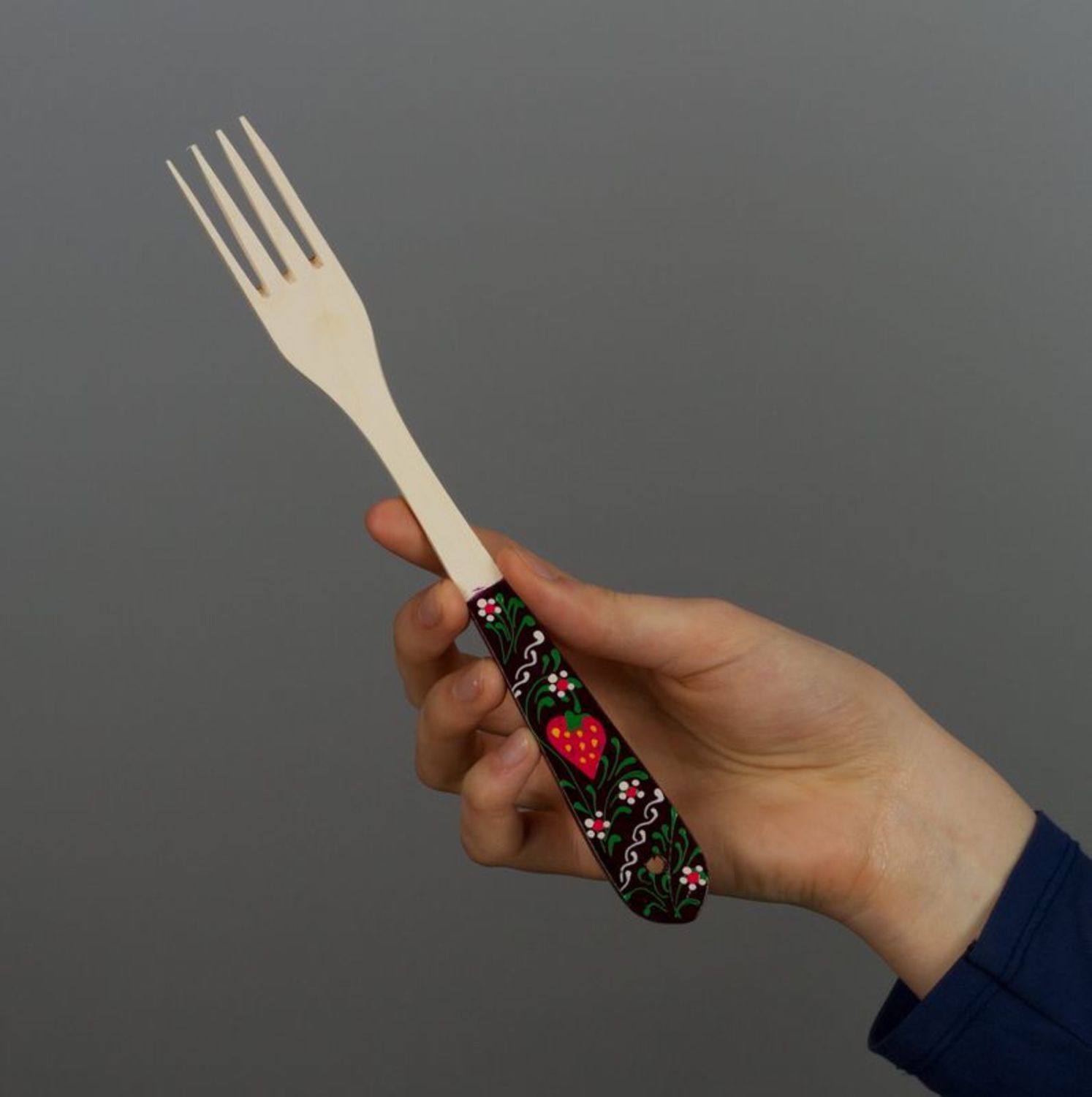 Fork with painted handle photo 2
