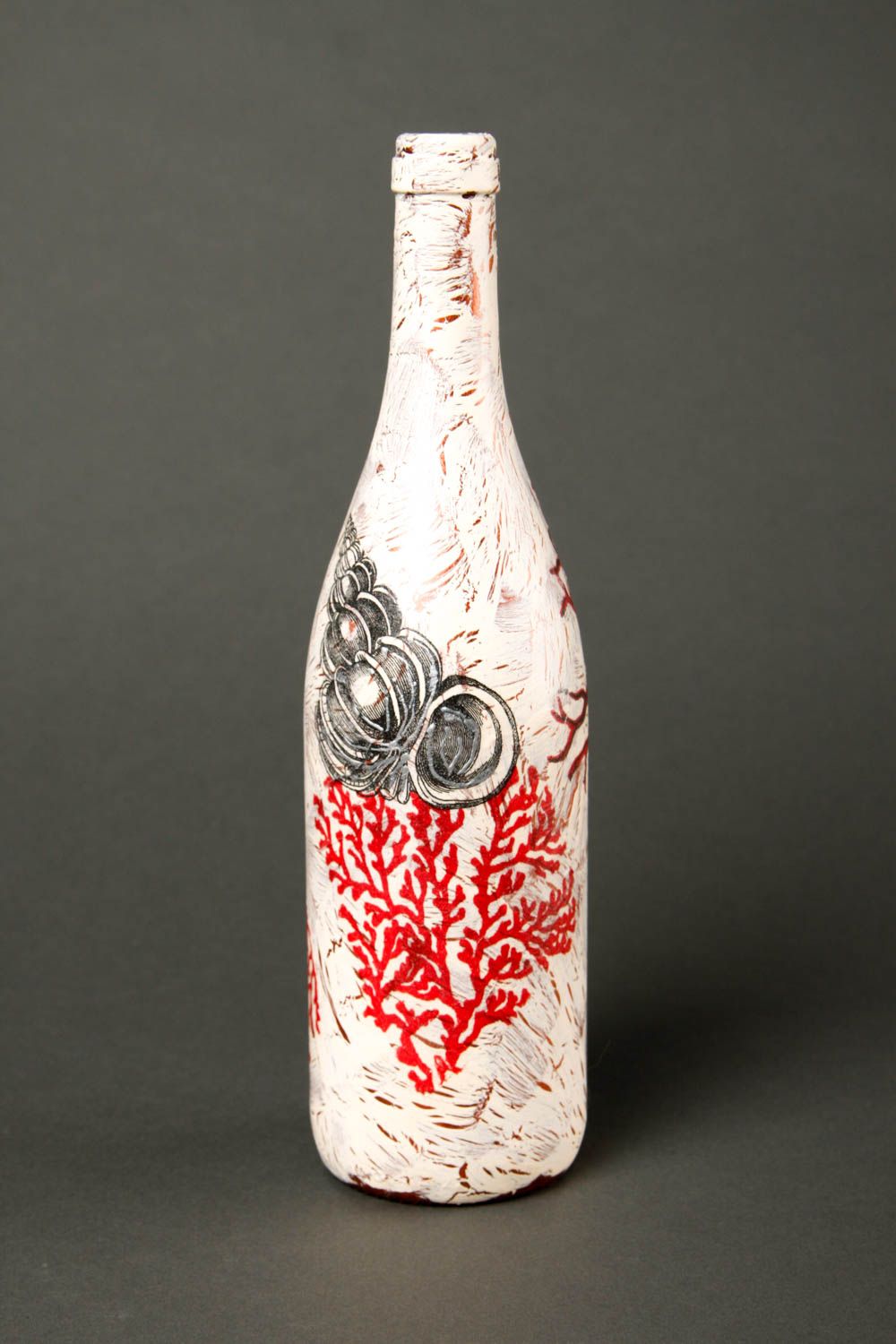 Botella decorativa hecha a mano de vidrio regalo original decoración de casa  foto 3