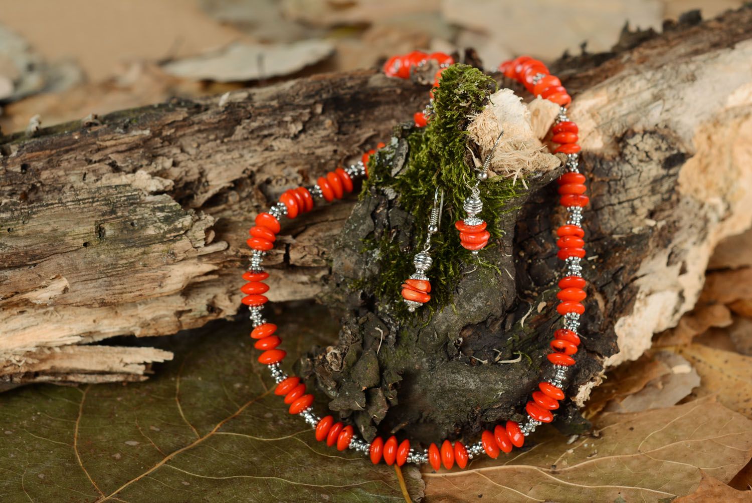 Set of coral jewelry  photo 1