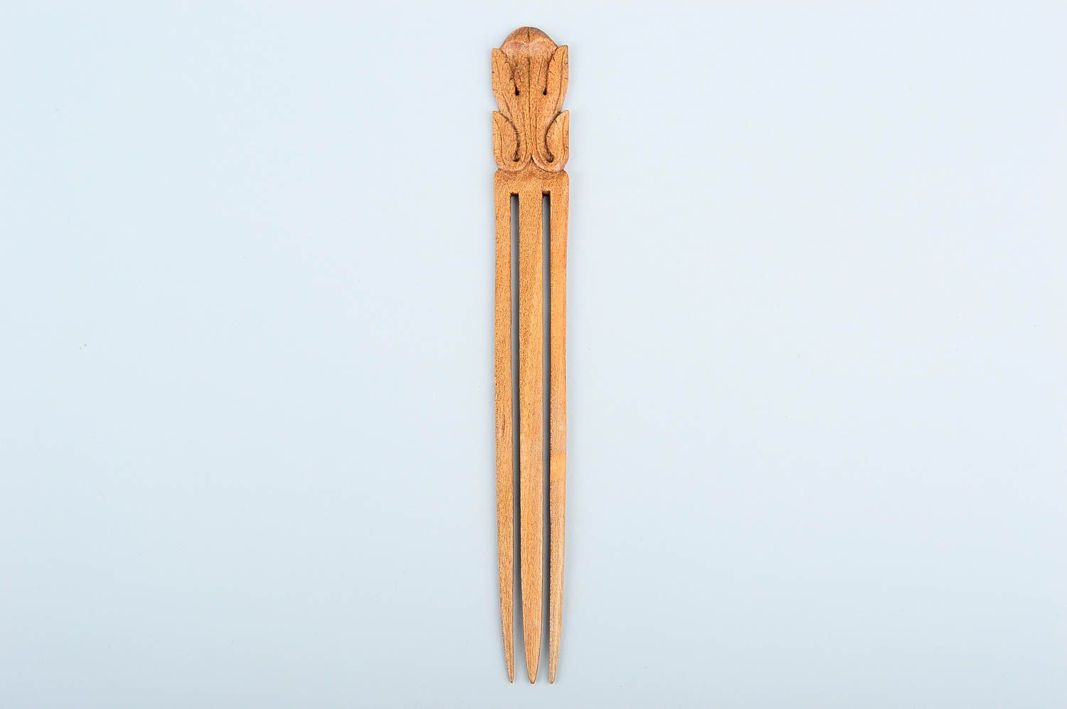 Handmade wooden hair accessory designer stylish hair stick wooden hair stick photo 1