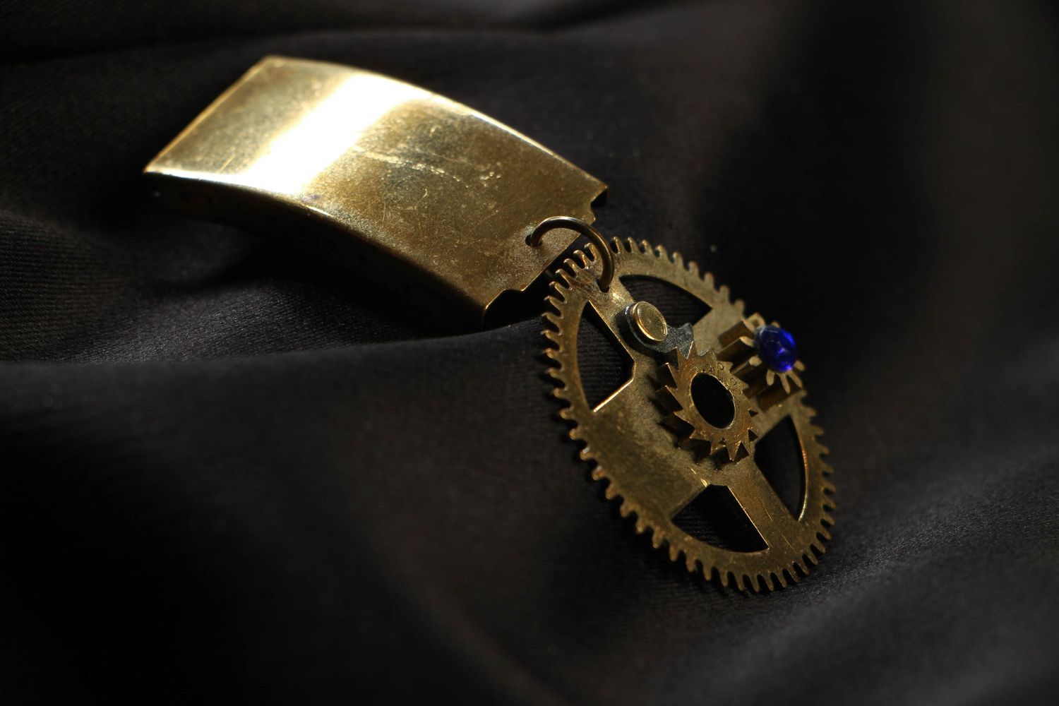 Metal brooch award in steampunk style photo 2