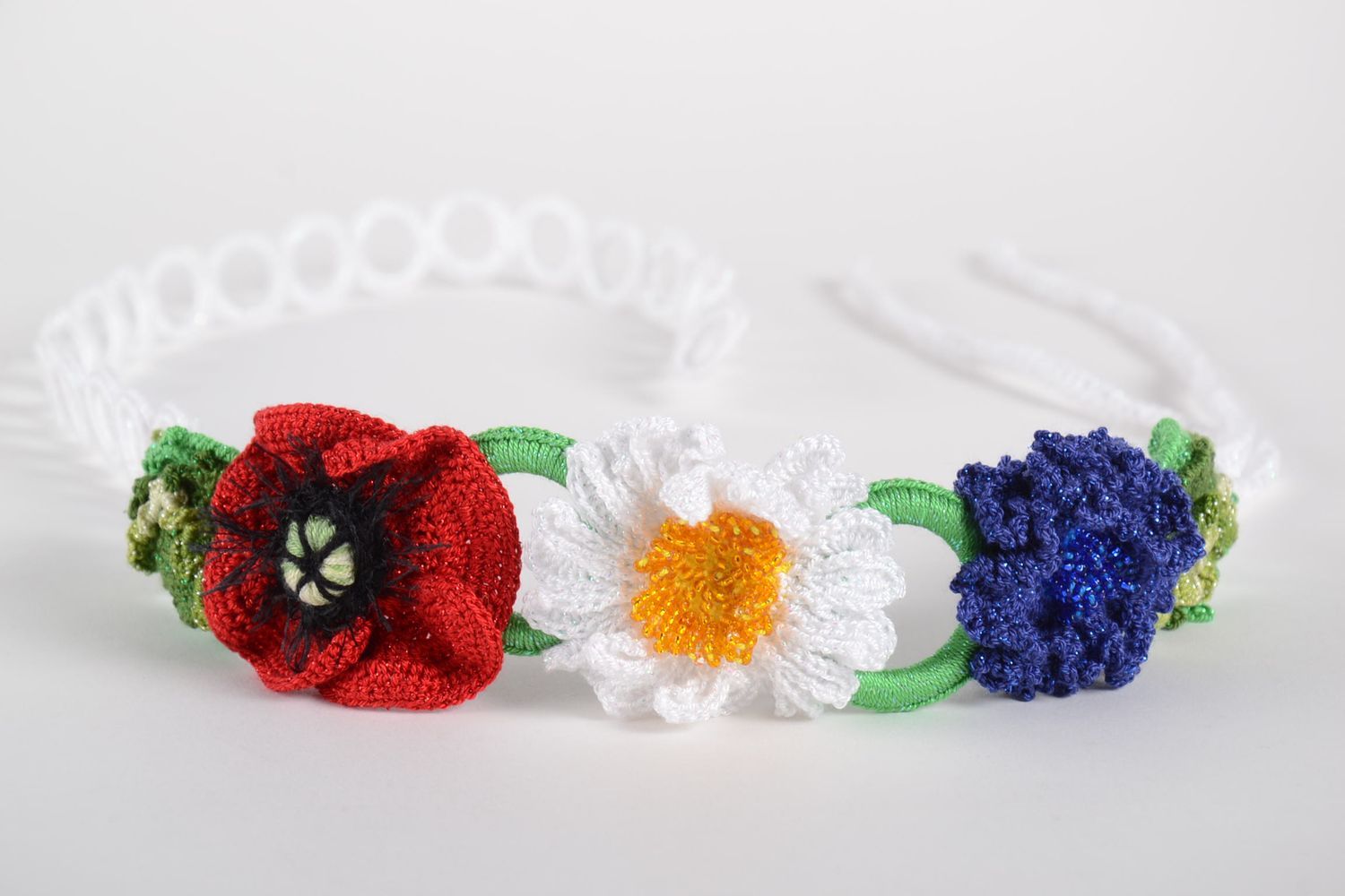 Handmade womens belt designer belt fashion accessories crochet accessories photo 5