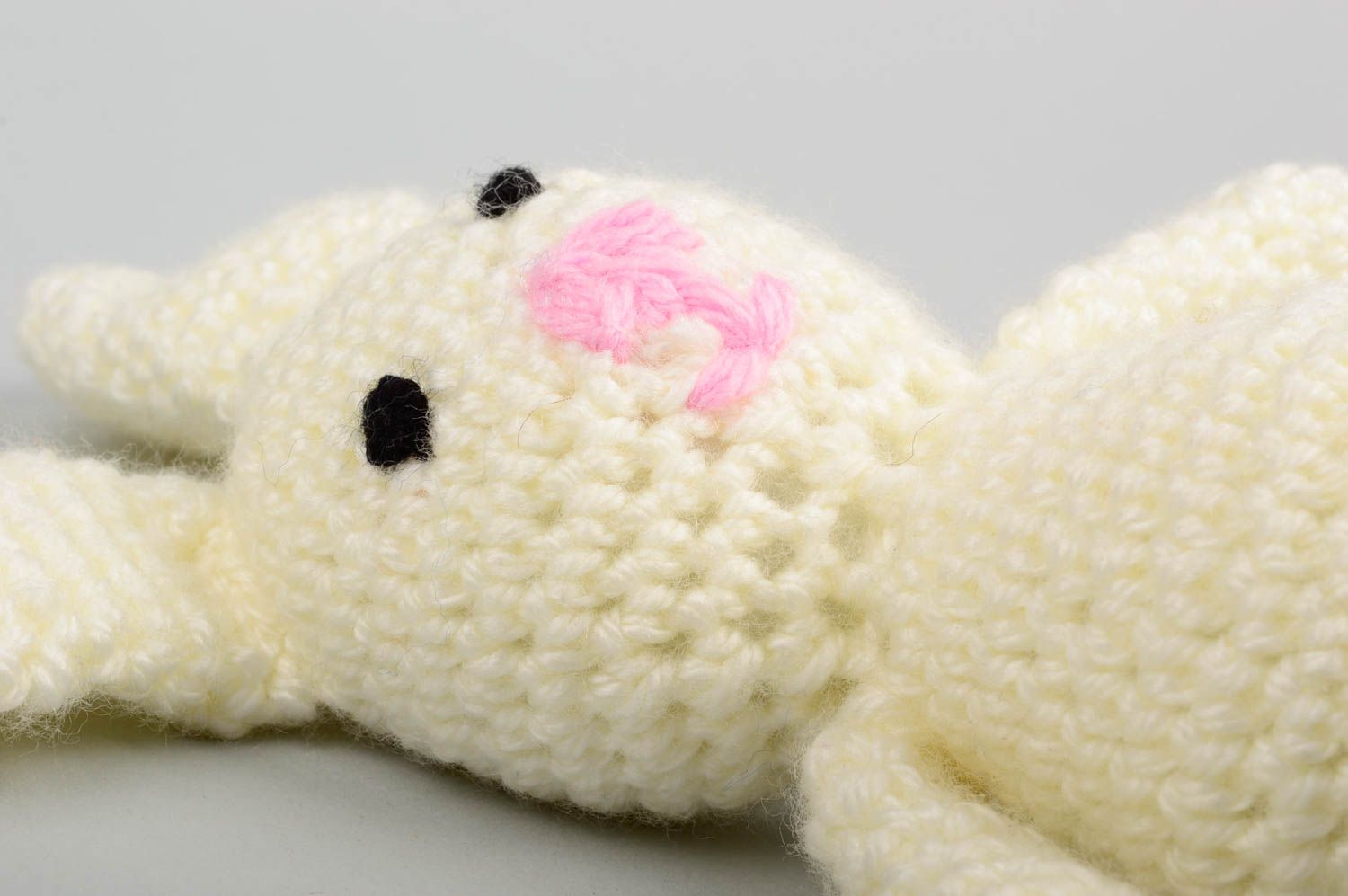 Peluche artesanal juguete para niño conejo blanco regalo personalizado foto 4