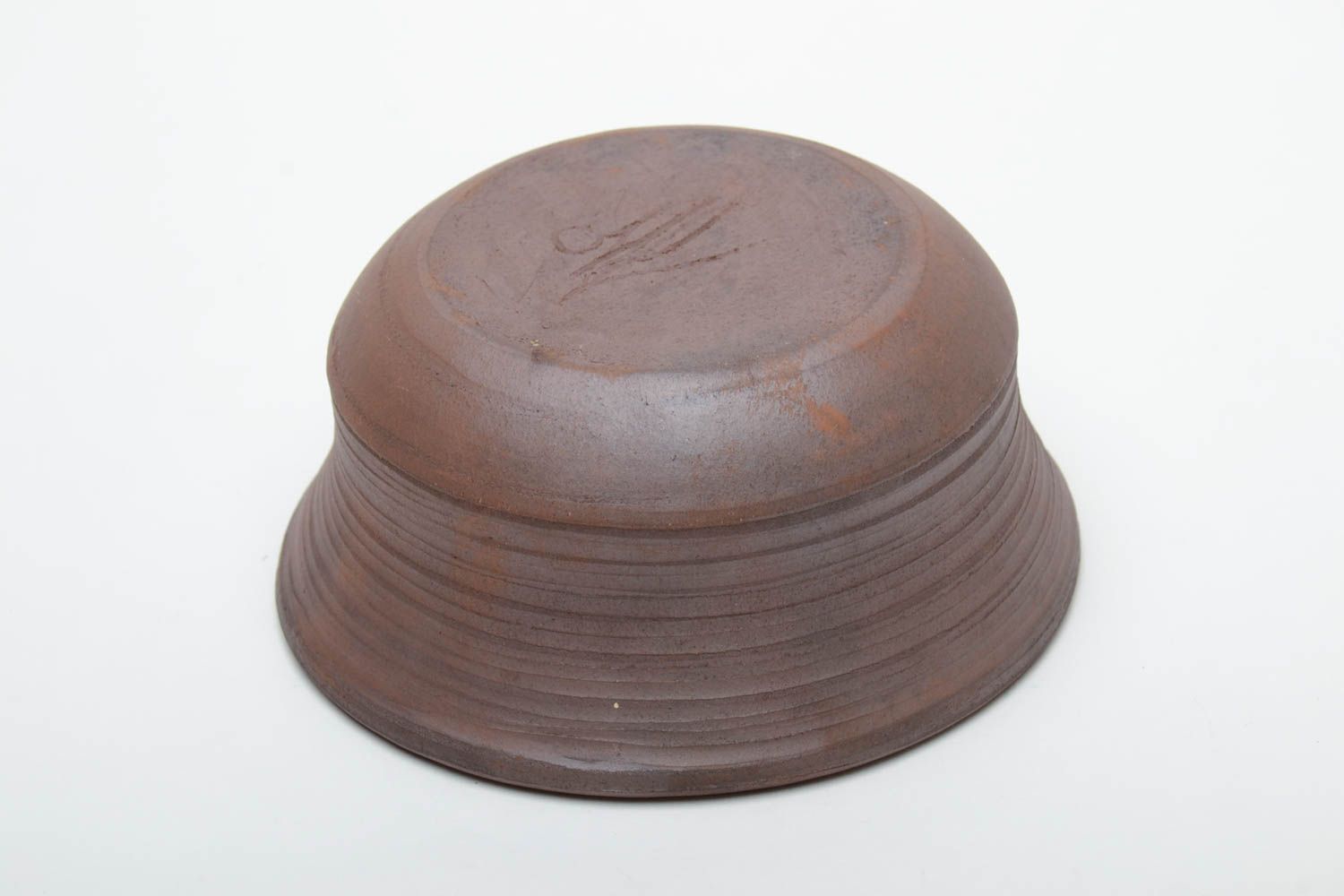 Brown ceramic bowl  photo 4