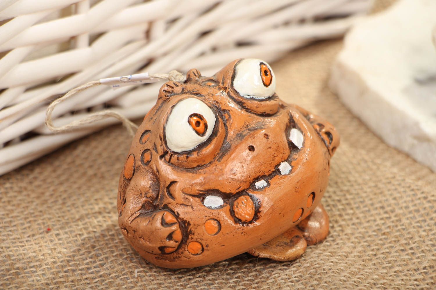 Designer ceramic bell Frog photo 5