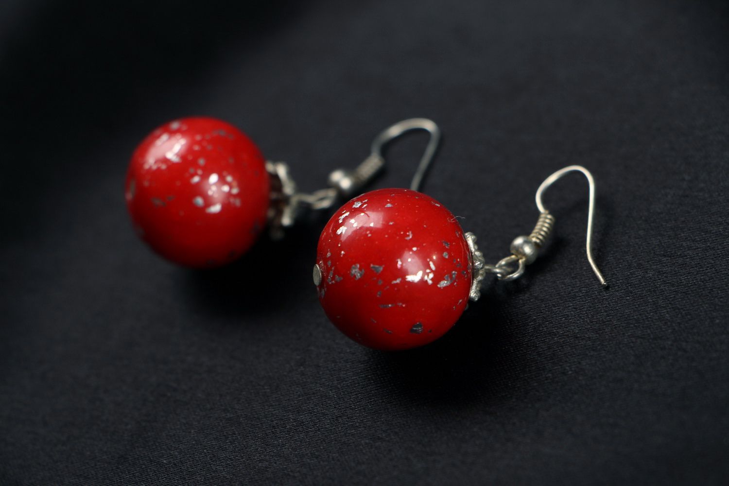 Earrings made ​​of polymer clay photo 2