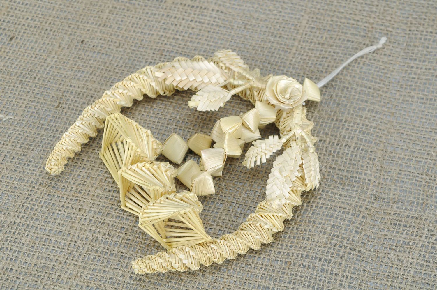 Straw charm for house with bells photo 1