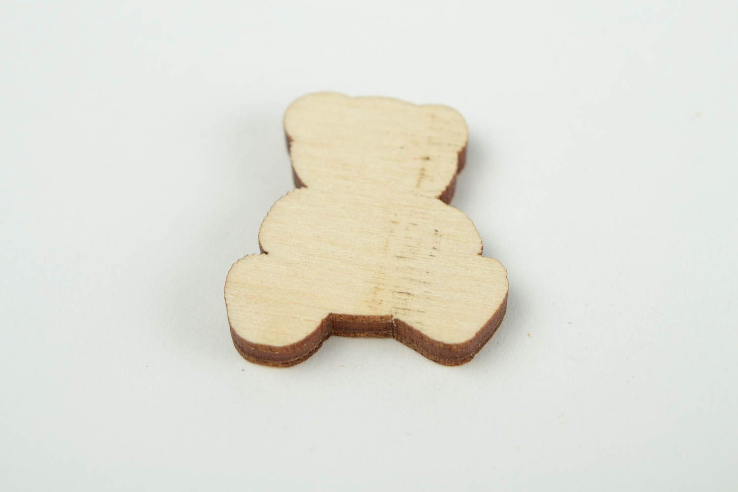 Handgemachte Holzrohling zum Bemalen Miniatur Figur süßer Bär Holz Figur foto 4