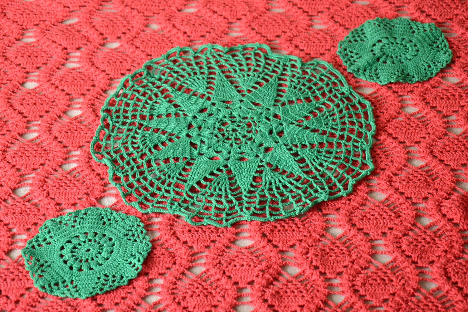 Lace napkin handmade crocheted napkin table decor kitchen decor ideas photo 1