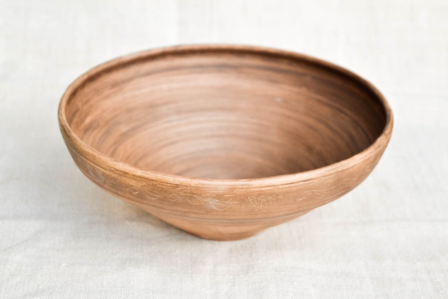 Керамическая тарелка ручной работы глиняная посуда керамическая посуда для супа фото 4
