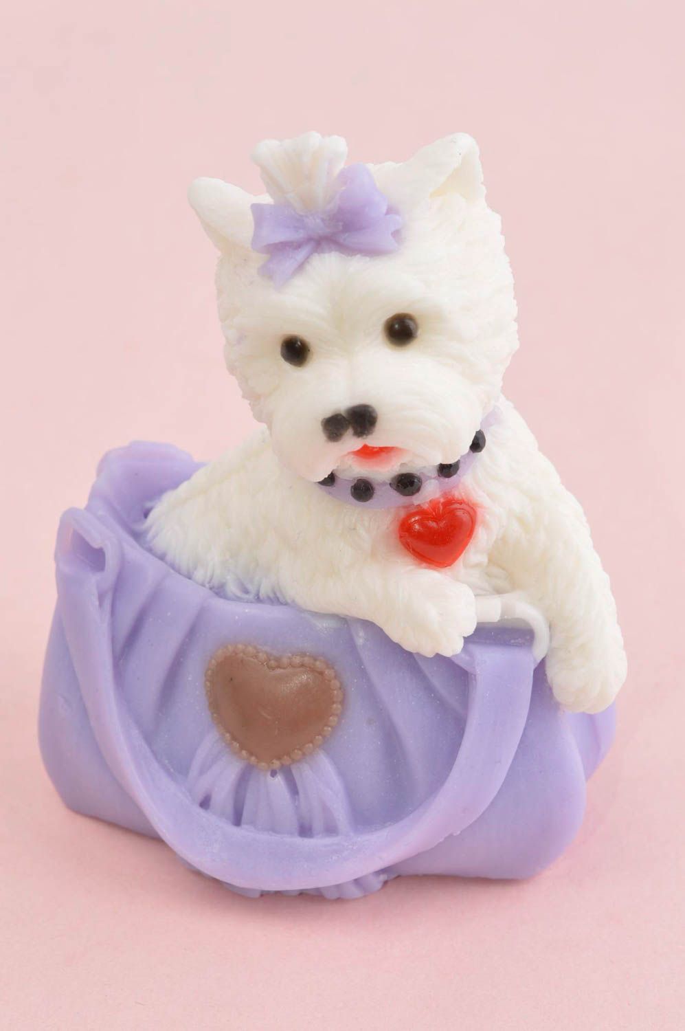 Jabón decorativo artesanal perrito adorable artículo para baño regalo original foto 2