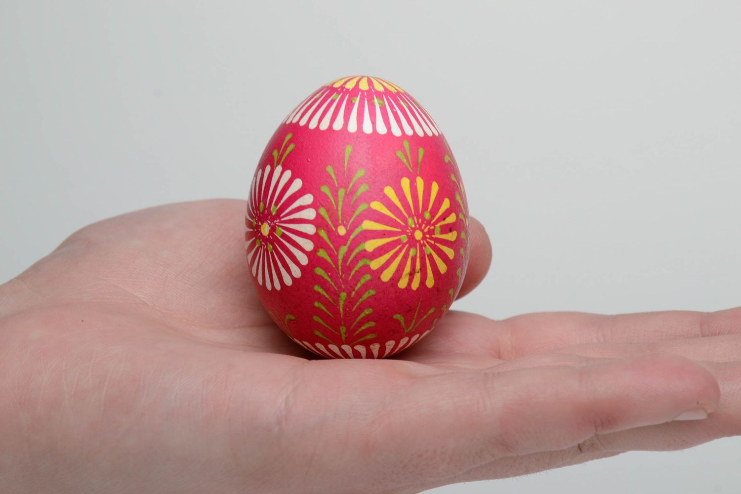 Huevo de Pascua pintado de estilo de lemkos  foto 5