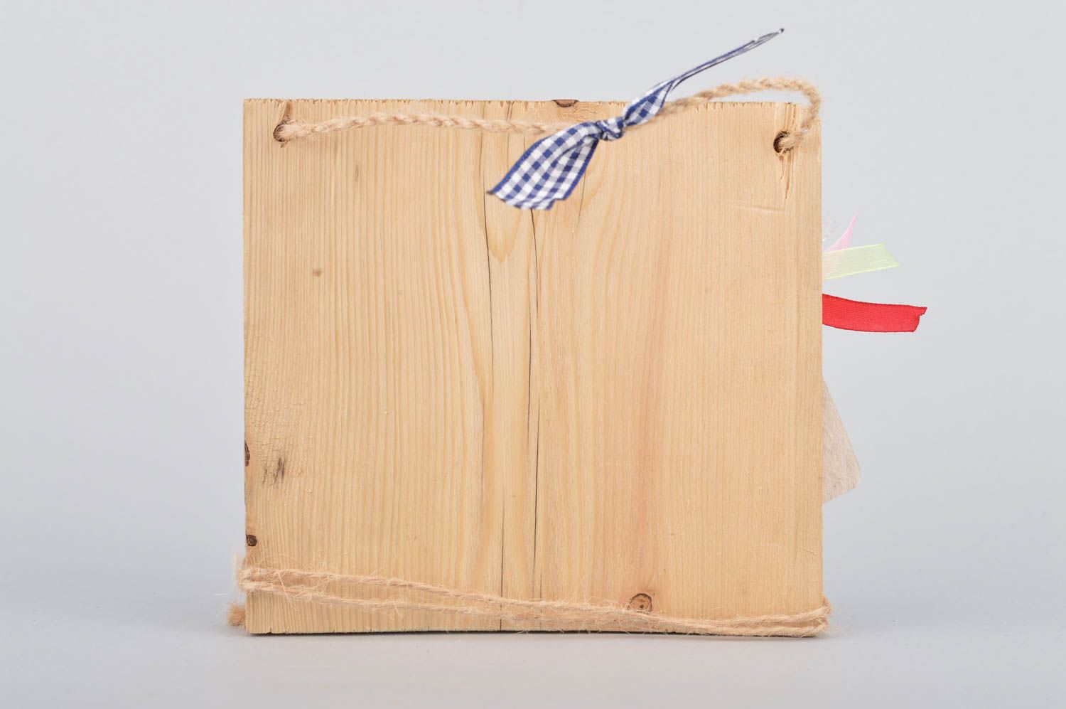 Wand Schlüsselbrett aus Holz handmade originell künstlerisch bunt für Flur foto 5
