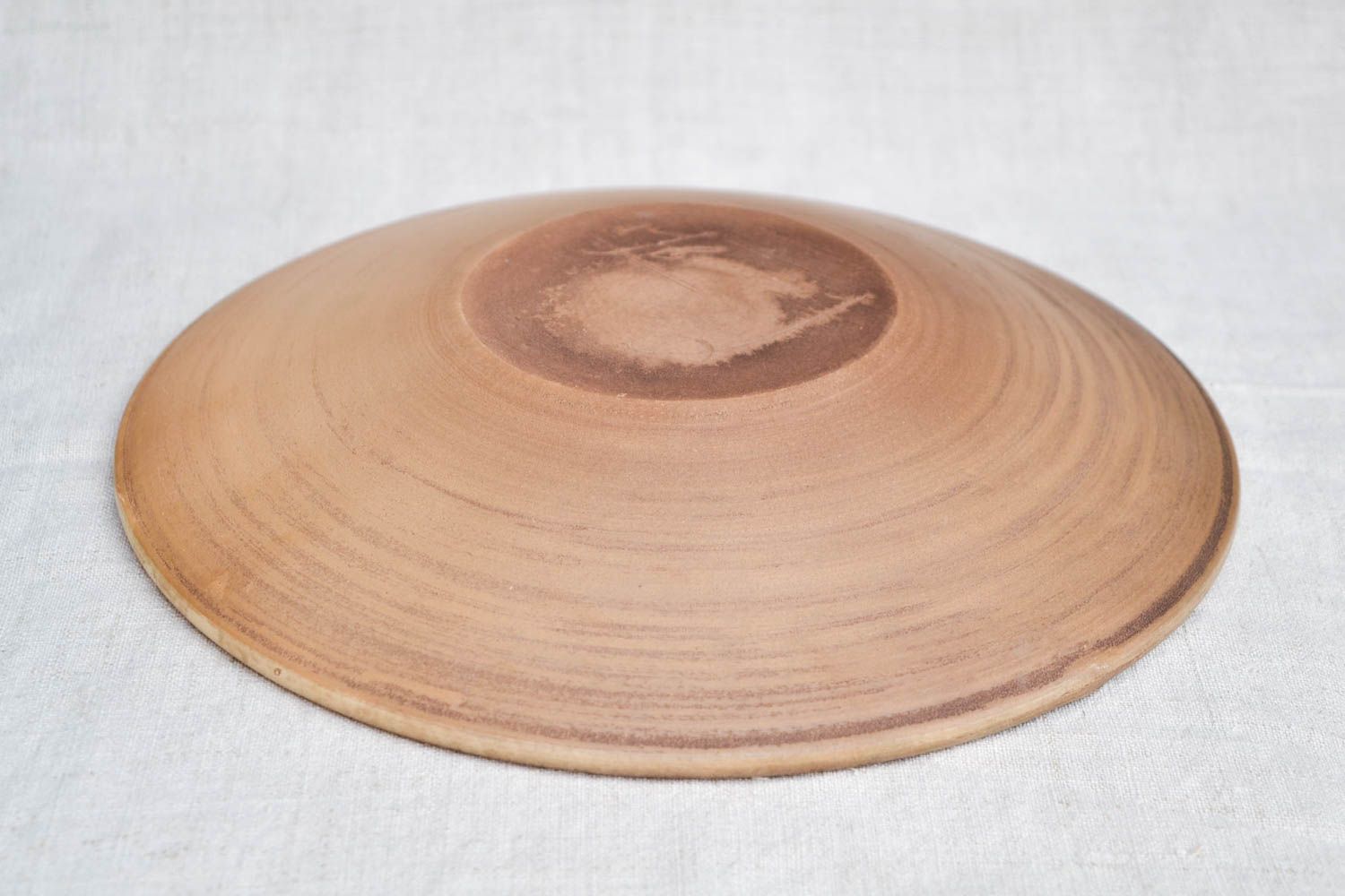 Тарелка из глины ручной работы расписная тарелка необычная столовая посуда фото 5