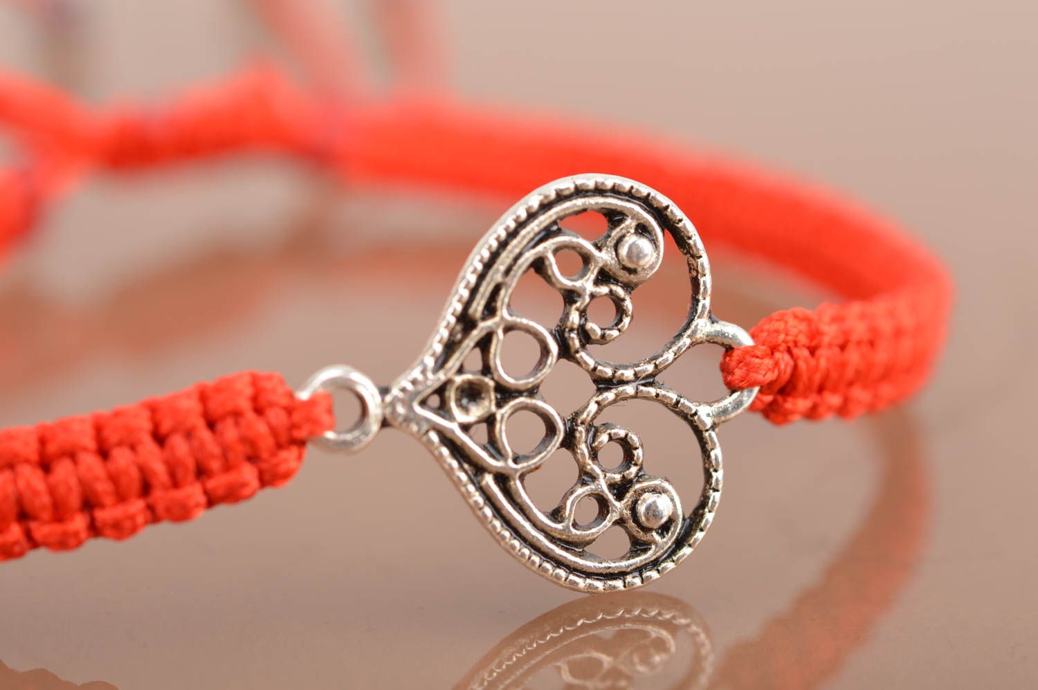 Armband Frauen handmade Armband mit Herz hochwertiger Modeschmuck rot elegant foto 4