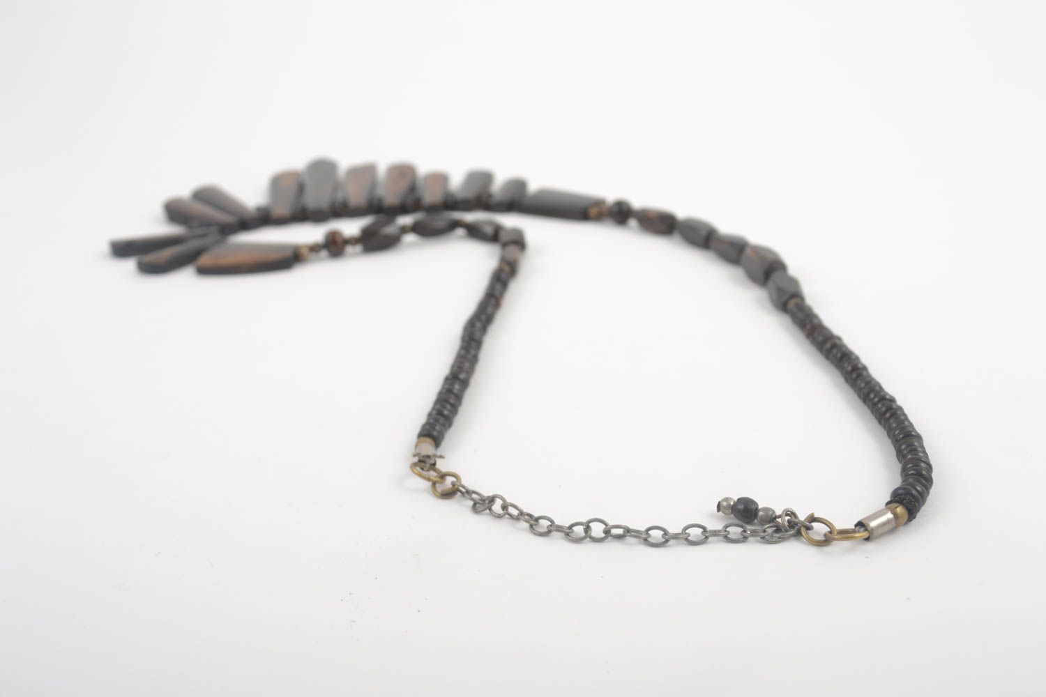 Handmade Accessoire für Frauen Damen Collier Schmuck Halskette aus Knochen foto 3