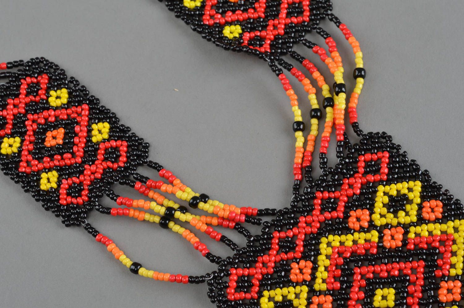 Beaded gerdan necklace handmade jewelry designer ethnic accessory for girls photo 4