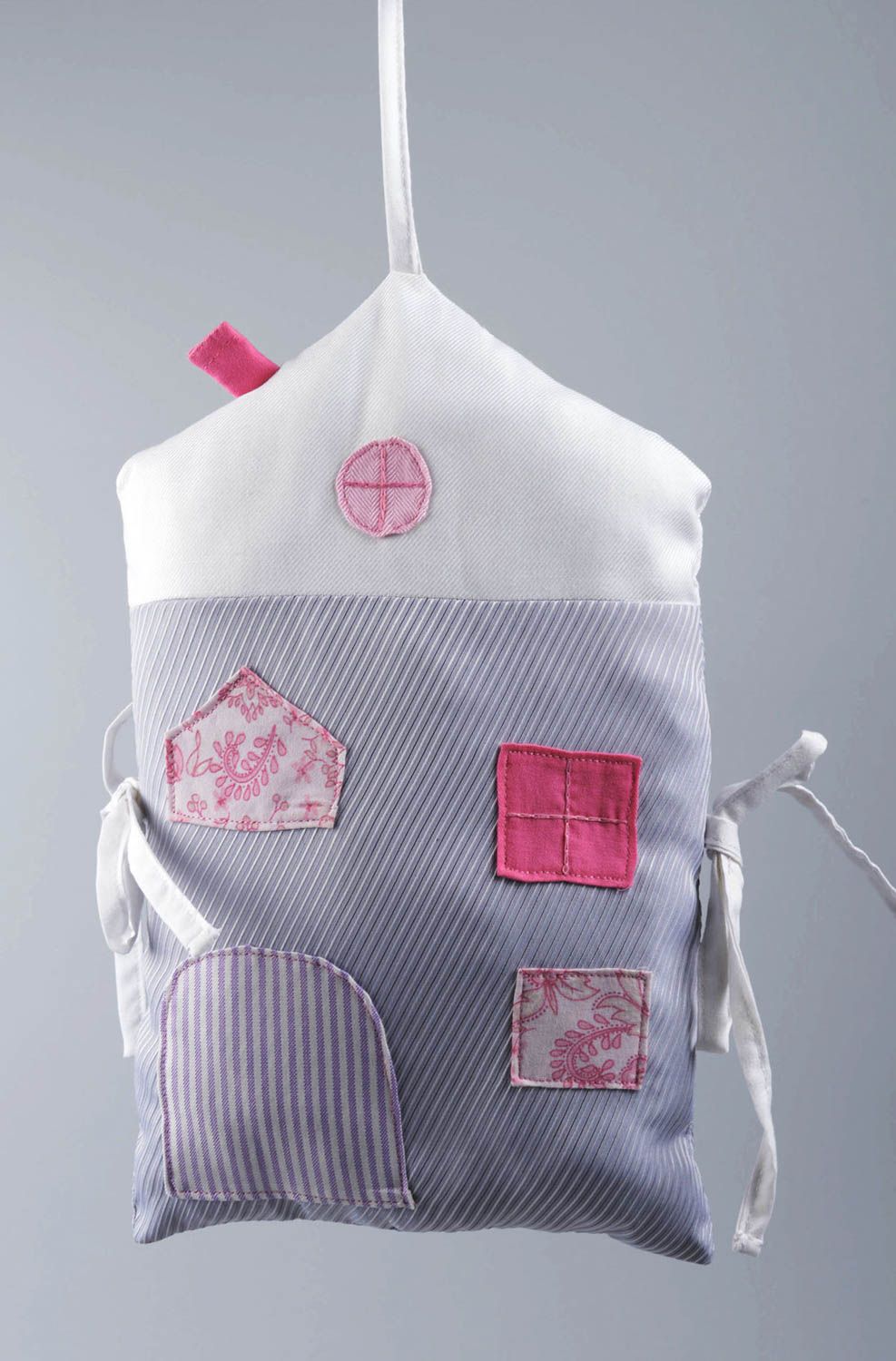 Handmade Bett Kopfschutz Baby Nestchen für Babybett exklusiv Nestchen Haus   foto 1