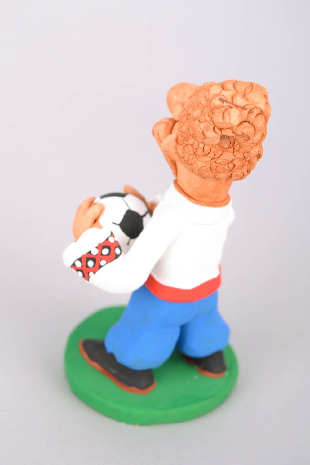 Clay figurine of a cossack soccer player  photo 5