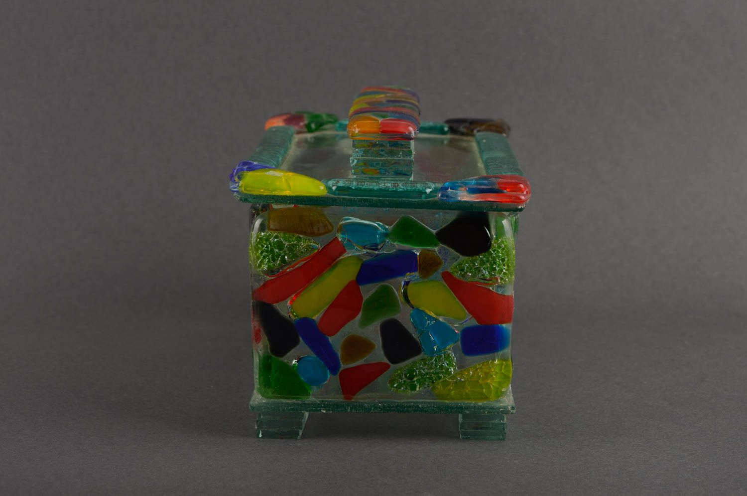 Joyero original hecho a mano de vidrio caja para joyas regalo para mujer foto 4