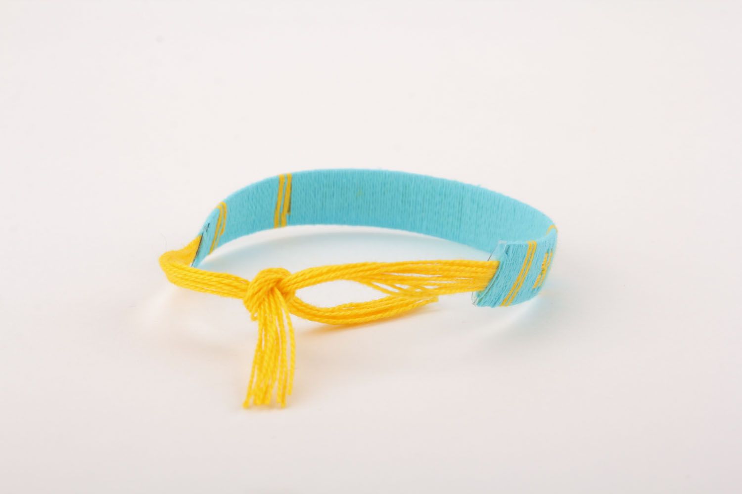 Blau-gelbes Armband foto 3
