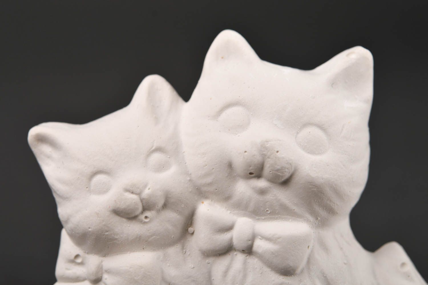 Figurine en plâtre faite main Statuette décorative chats Loisirs créatifs photo 4