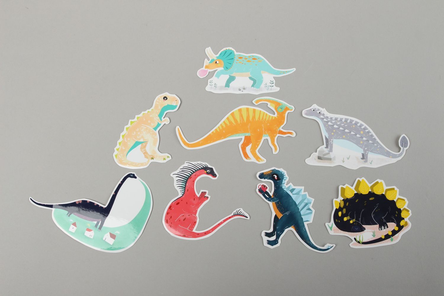 Autocollants stickers faits main Stickers déco Fournitures de bureau dinosaures photo 3