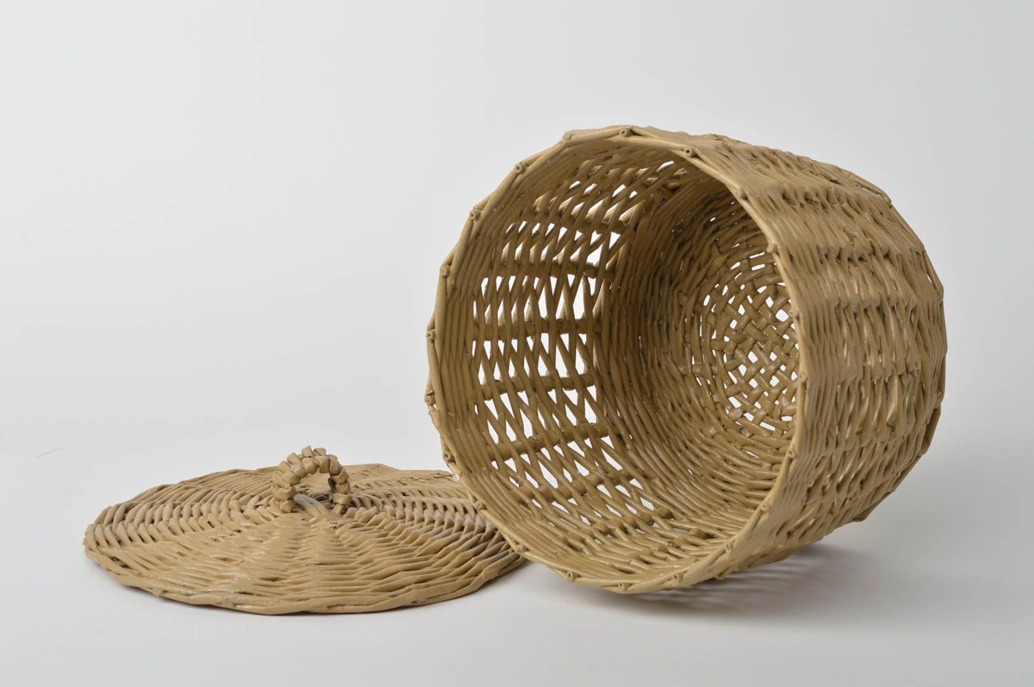 Stylish home decor unusual paper basket handmade decorative basket cute present photo 5