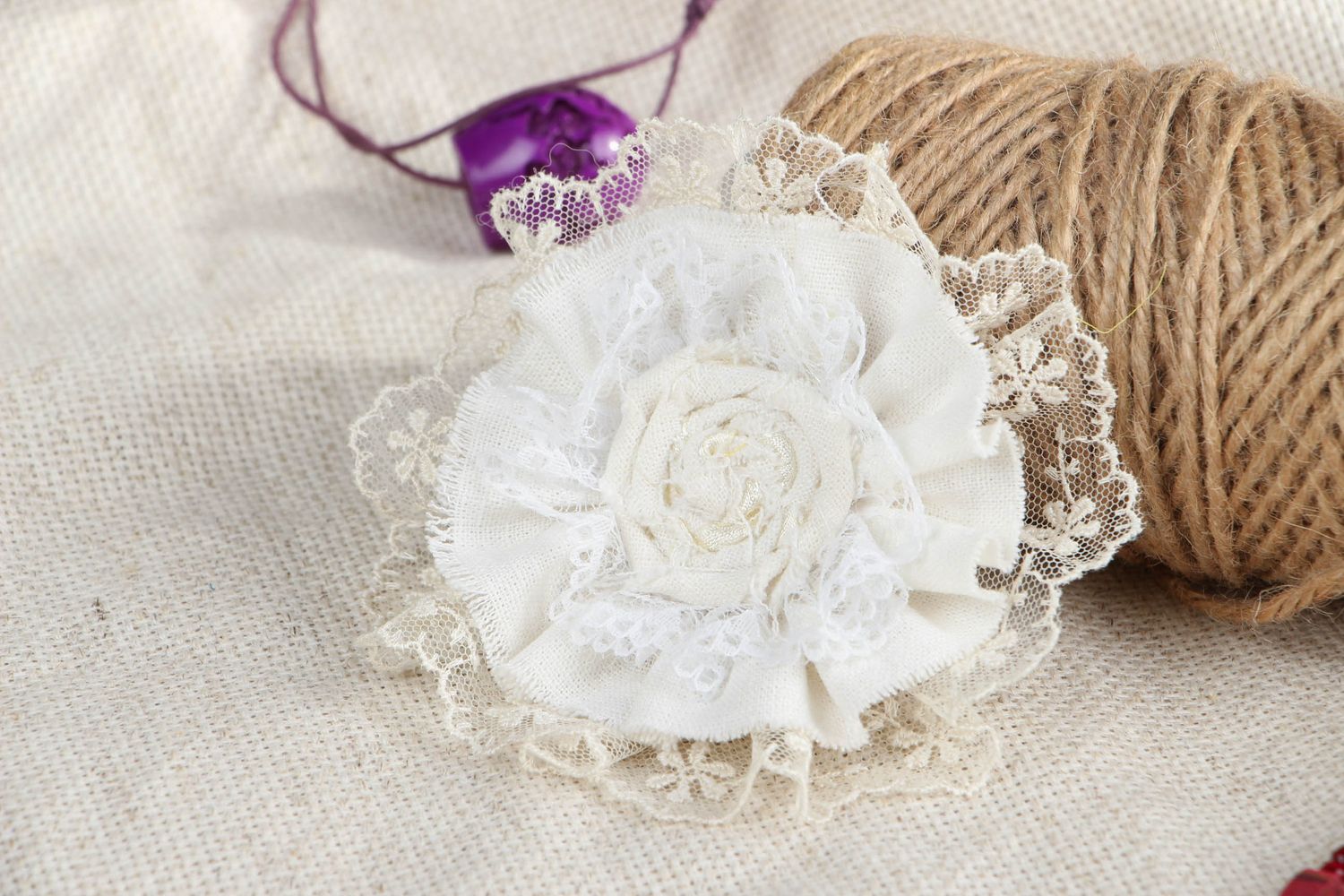 Lace Brooch hairpin photo 1