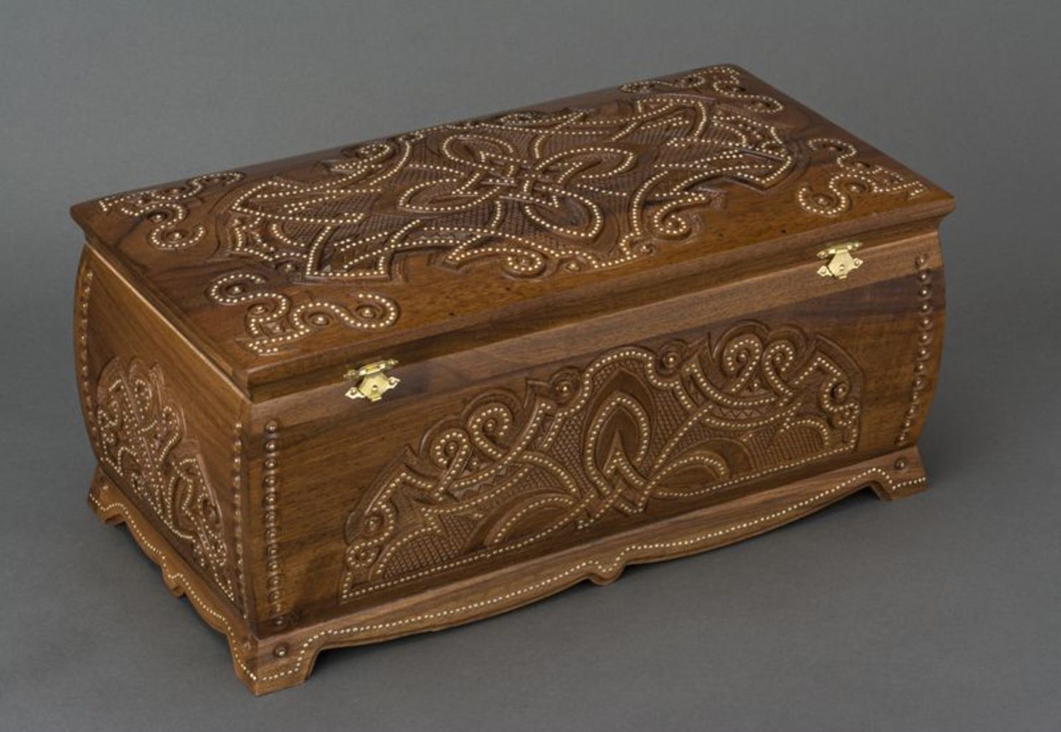 Carved Inlaid Box for Jewelry photo 5