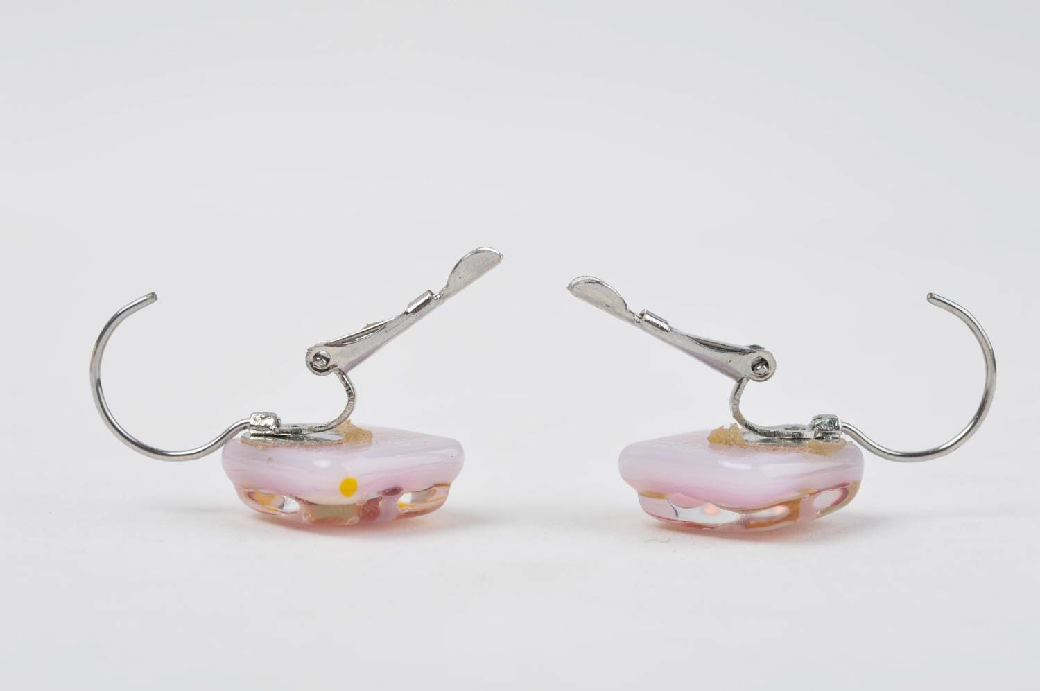 Unusual handmade glass earrings artisan jewelry designs accessories for girls photo 3