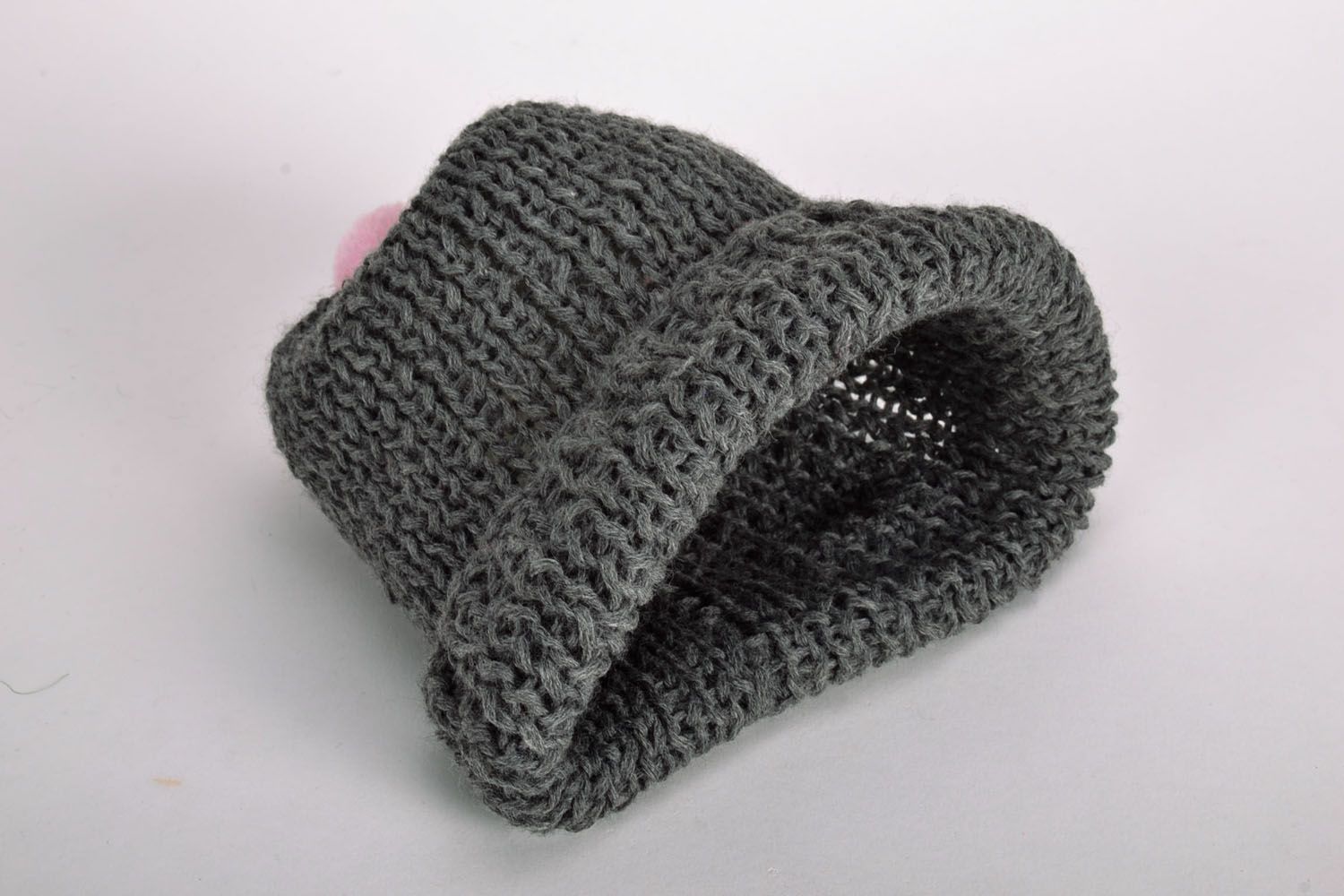 Grey knit hat  photo 5