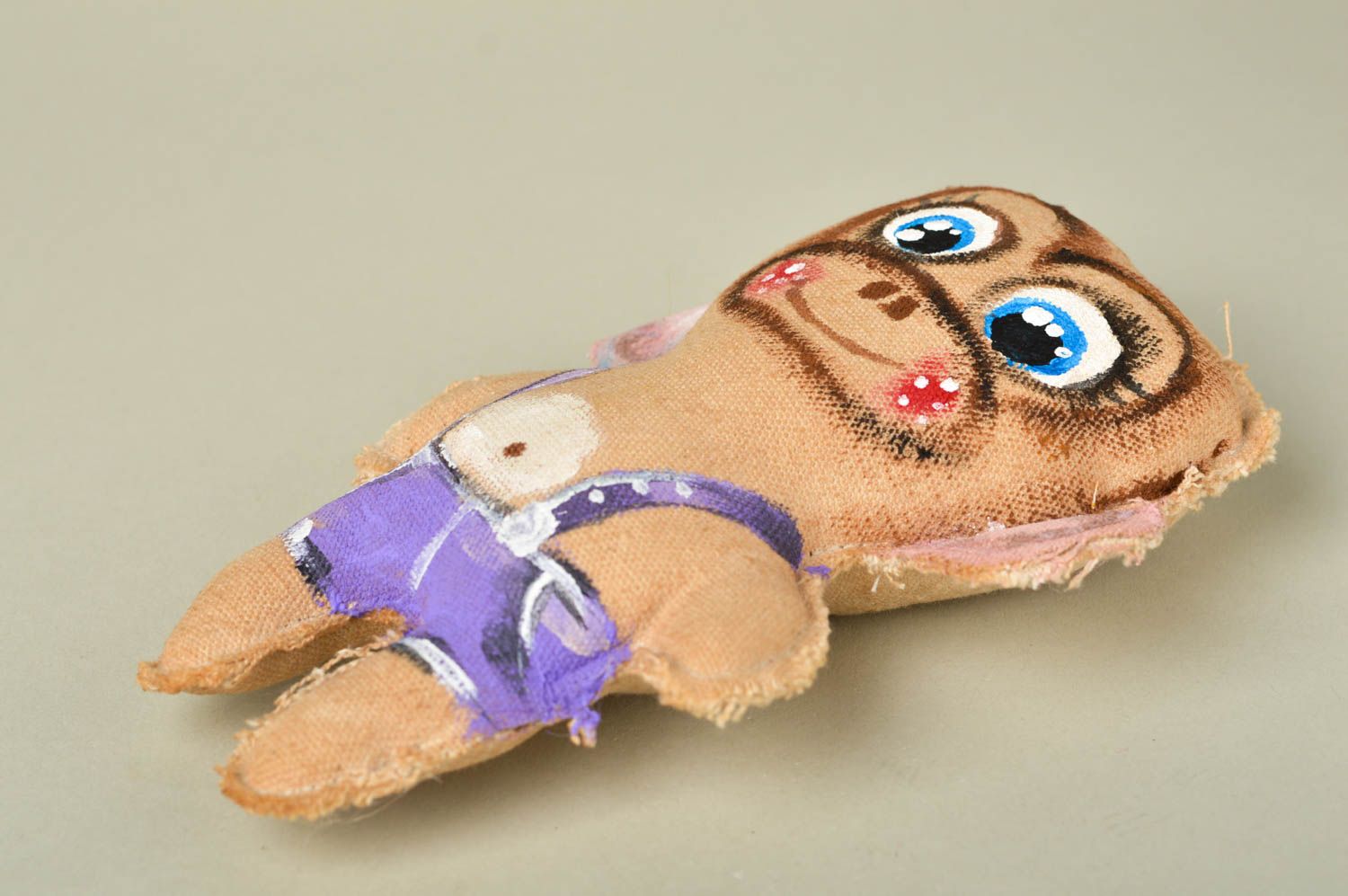 Мягкая игрушка ручной работы обезьянка декор для дома игрушка из ткани фото 4