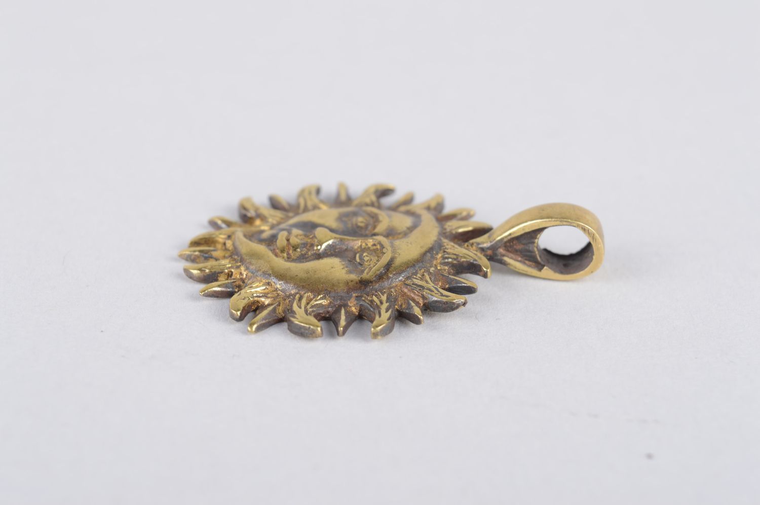 Handmade bronze jewelry metal pendant for women metal pendant bronze accessories photo 3