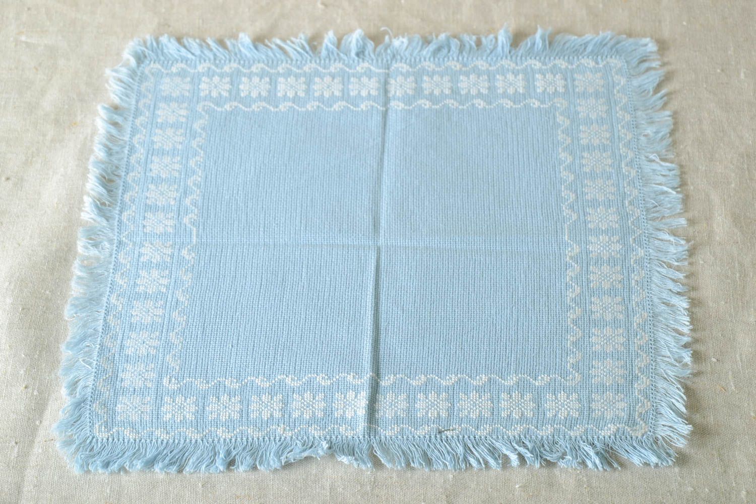 Handmade interior napkin textile napkin home decor ideas napkin with embroidery photo 1