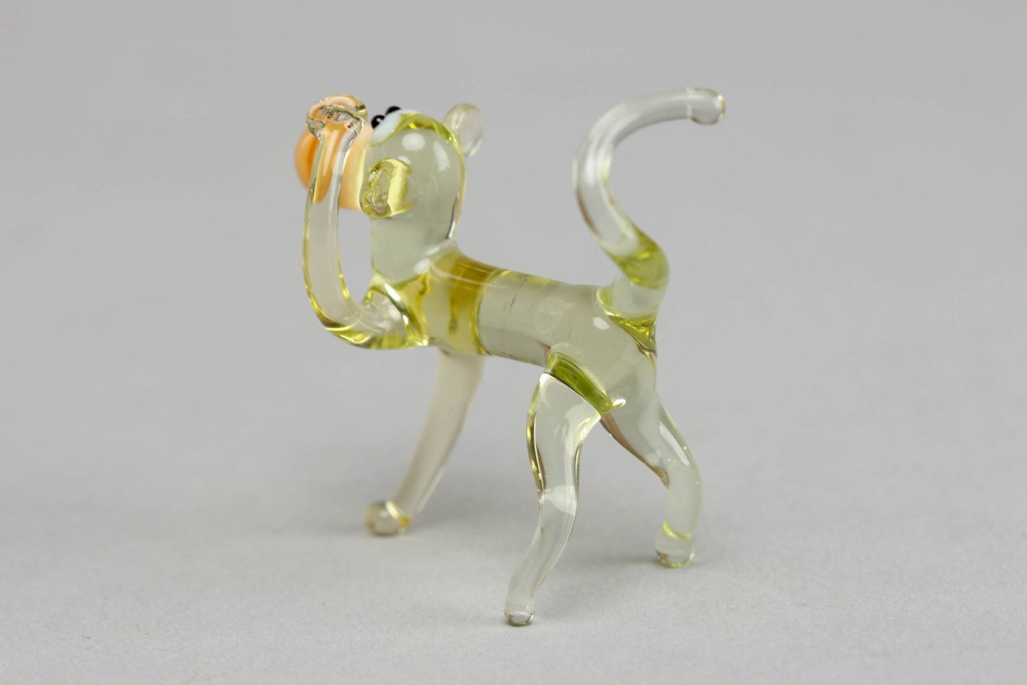 Figurine en verre au chalumeau miniature faite main Singe photo 2