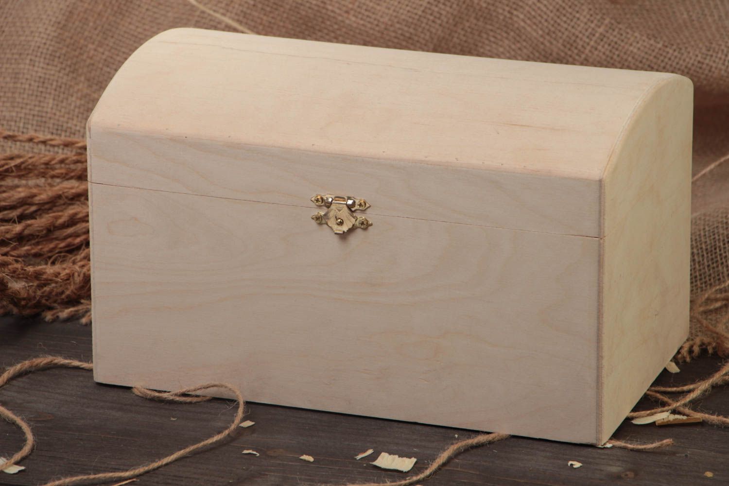 Handmade Holz Schatulle mit Deckel groß aus Sperrholz zum Bemalen oder Decoupage foto 1