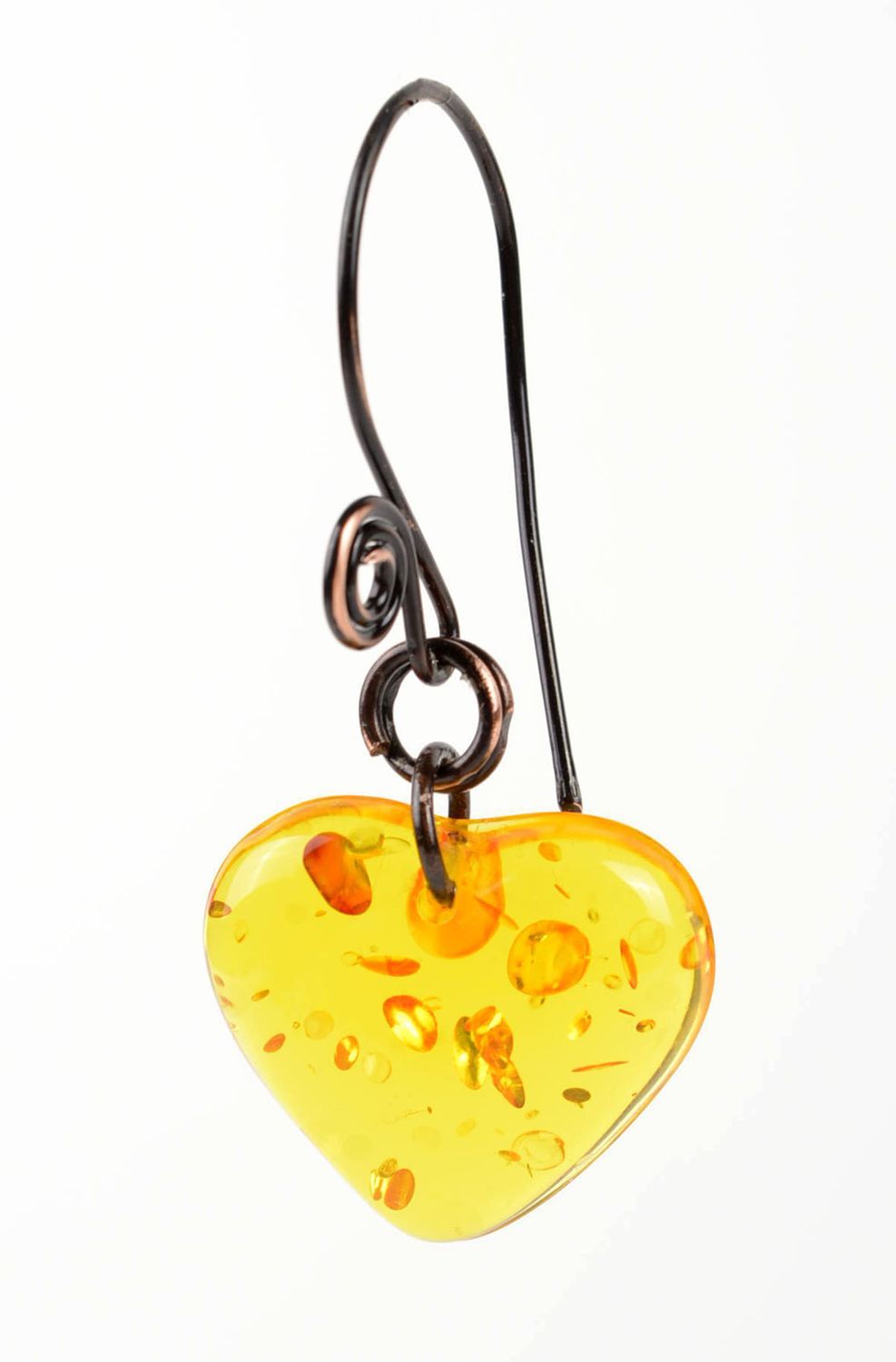 Handmade earrings unusual accessory designer jewelry gift ideas copper earings photo 2