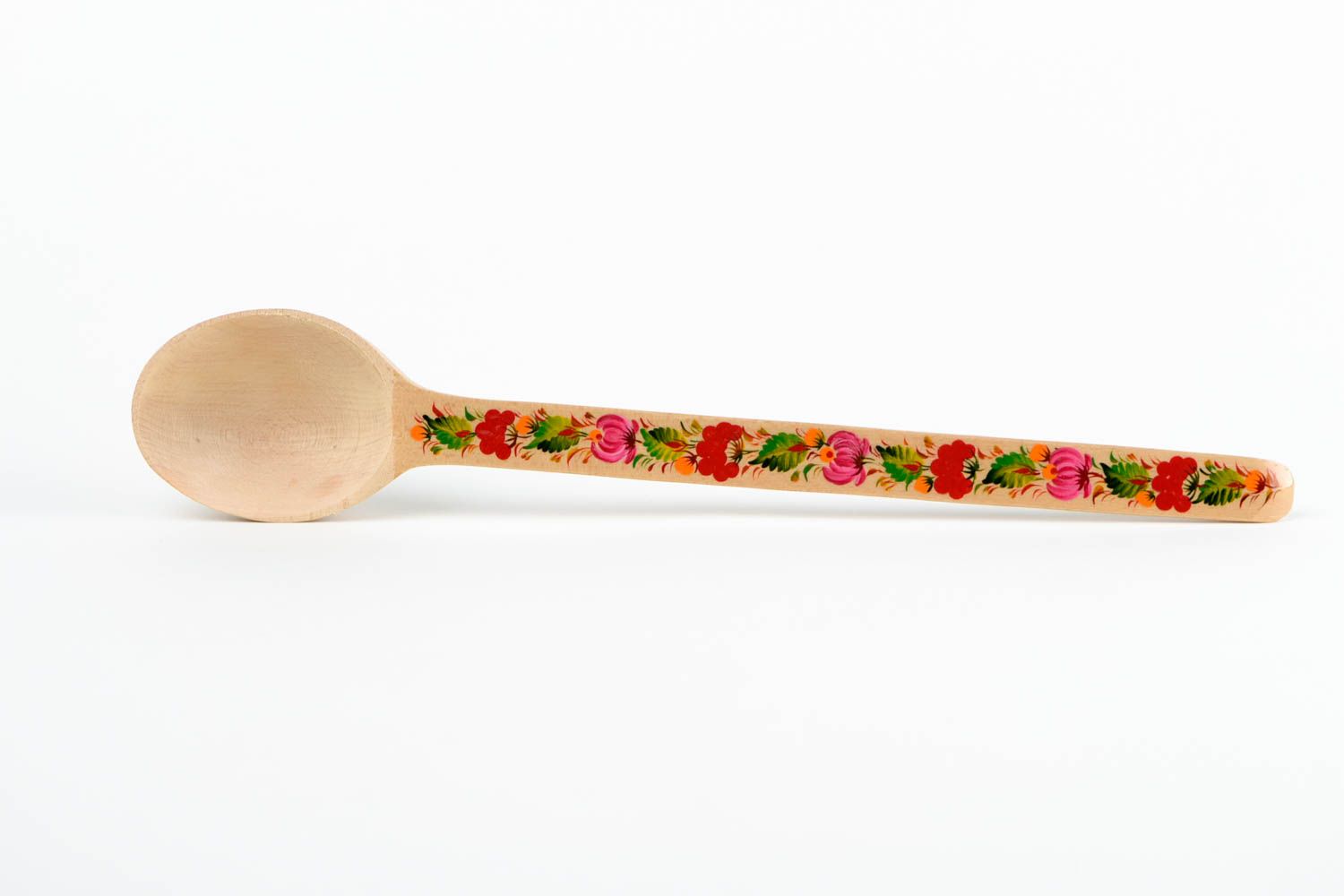 Handmade stylish wooden spoon unusual kitchen ware painted designer spoon photo 3