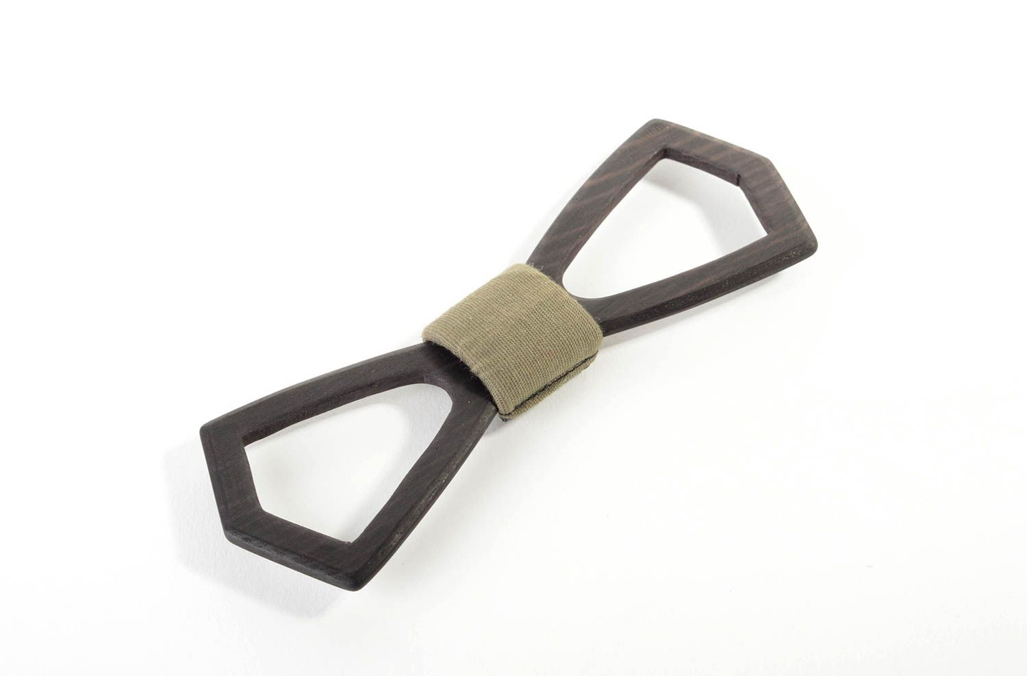 Handmade designer bow tie unusual wooden bow tie stylish accessory for men photo 2