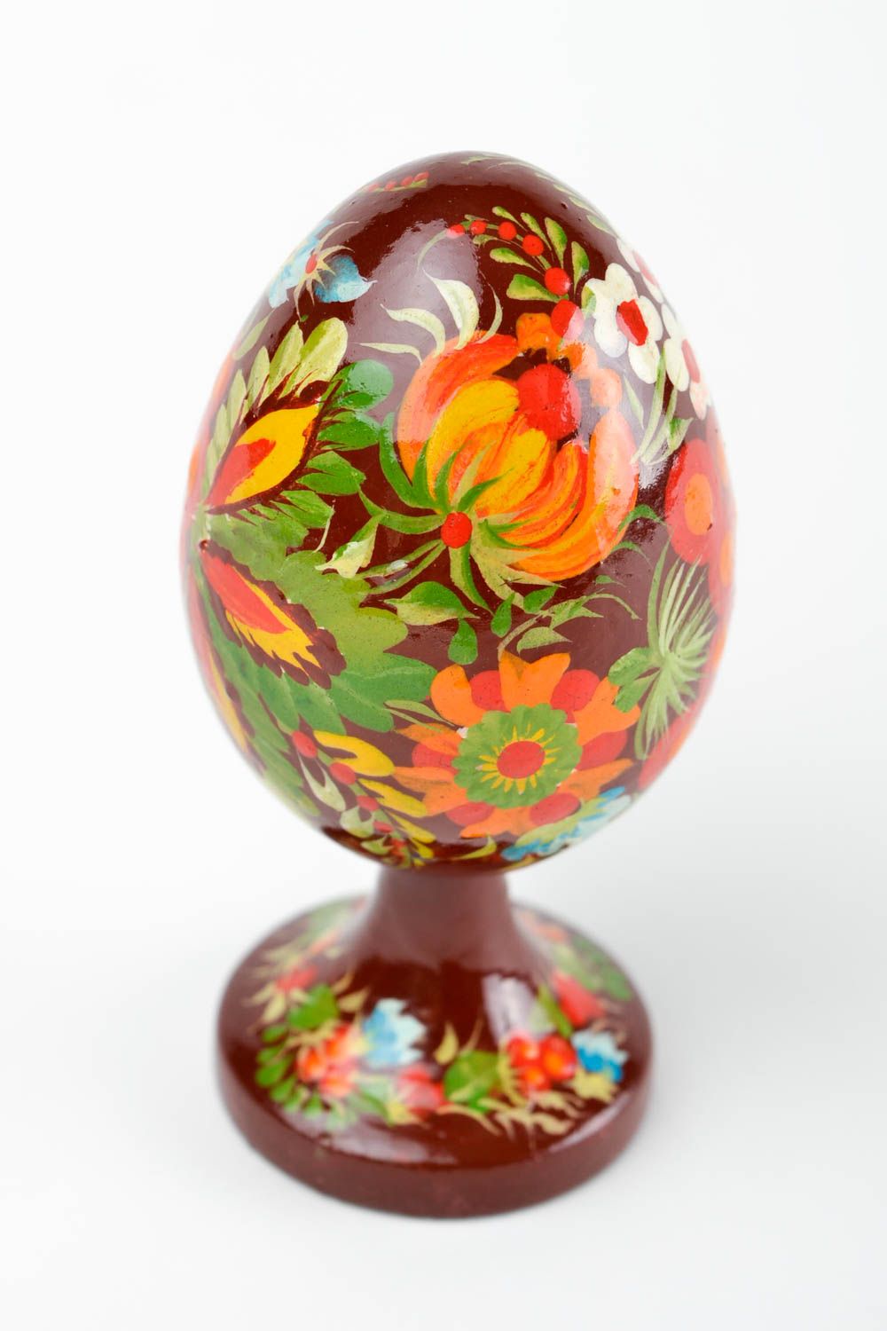 Пасхальное яйцо ручной работы декор для дома пасхальное украшение с росписью фото 3