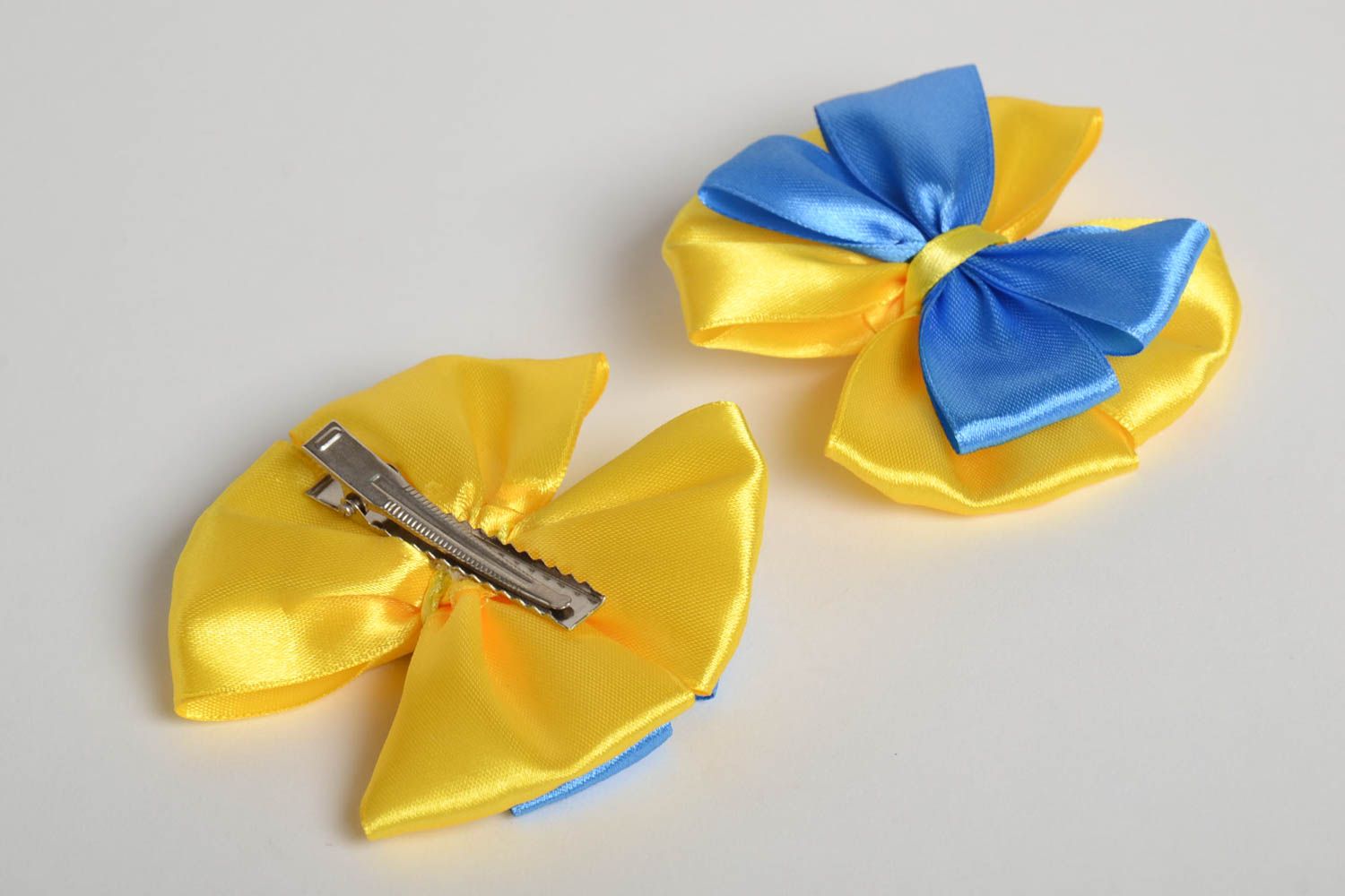 Handmade hair bow 2 bow hair clips elegant hair ornaments gifts for her photo 4